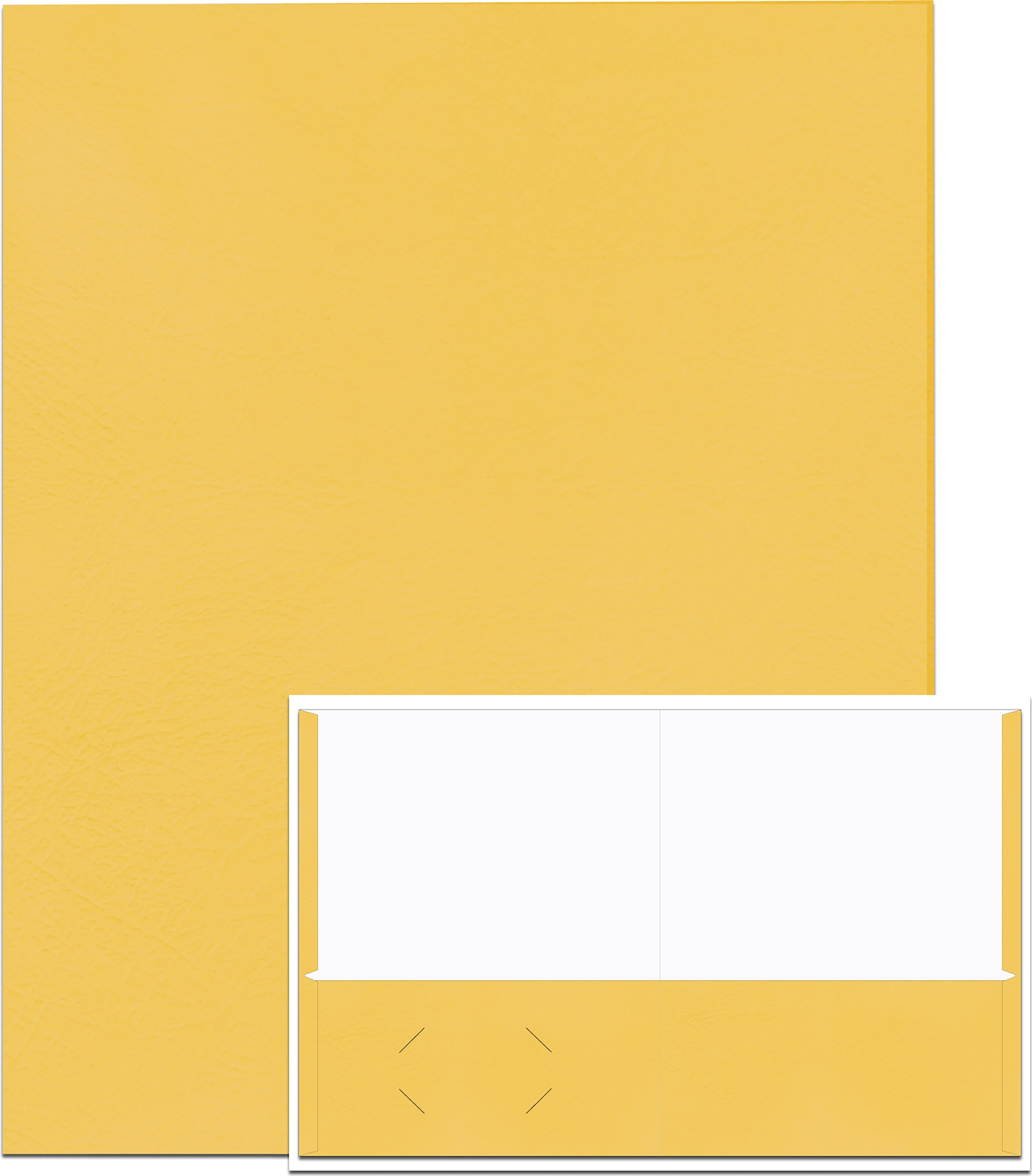 PORTFOL 2PKT LTHRETTE YELLOW
