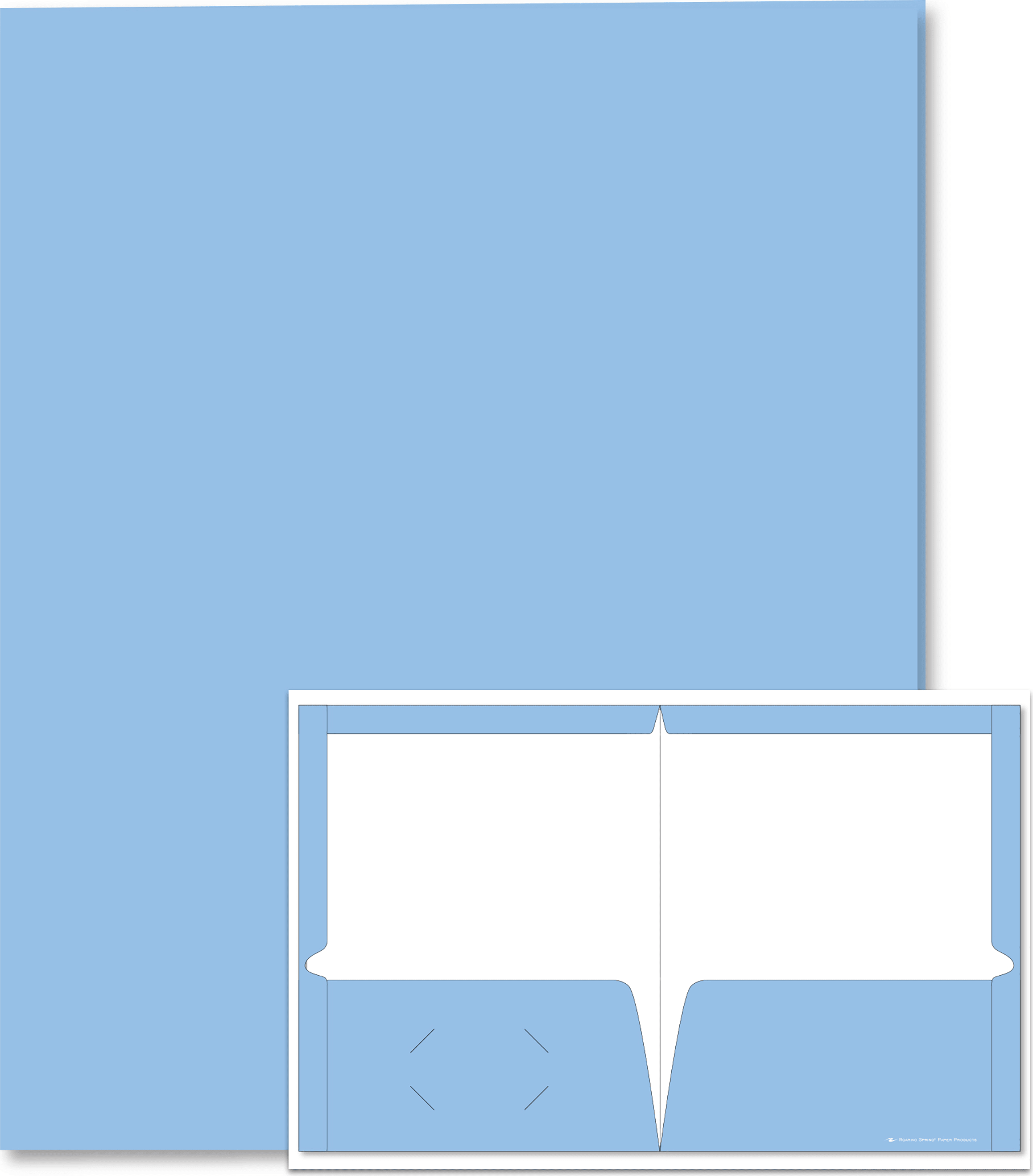 PORTFOL 2PKT LAM LT BLUE