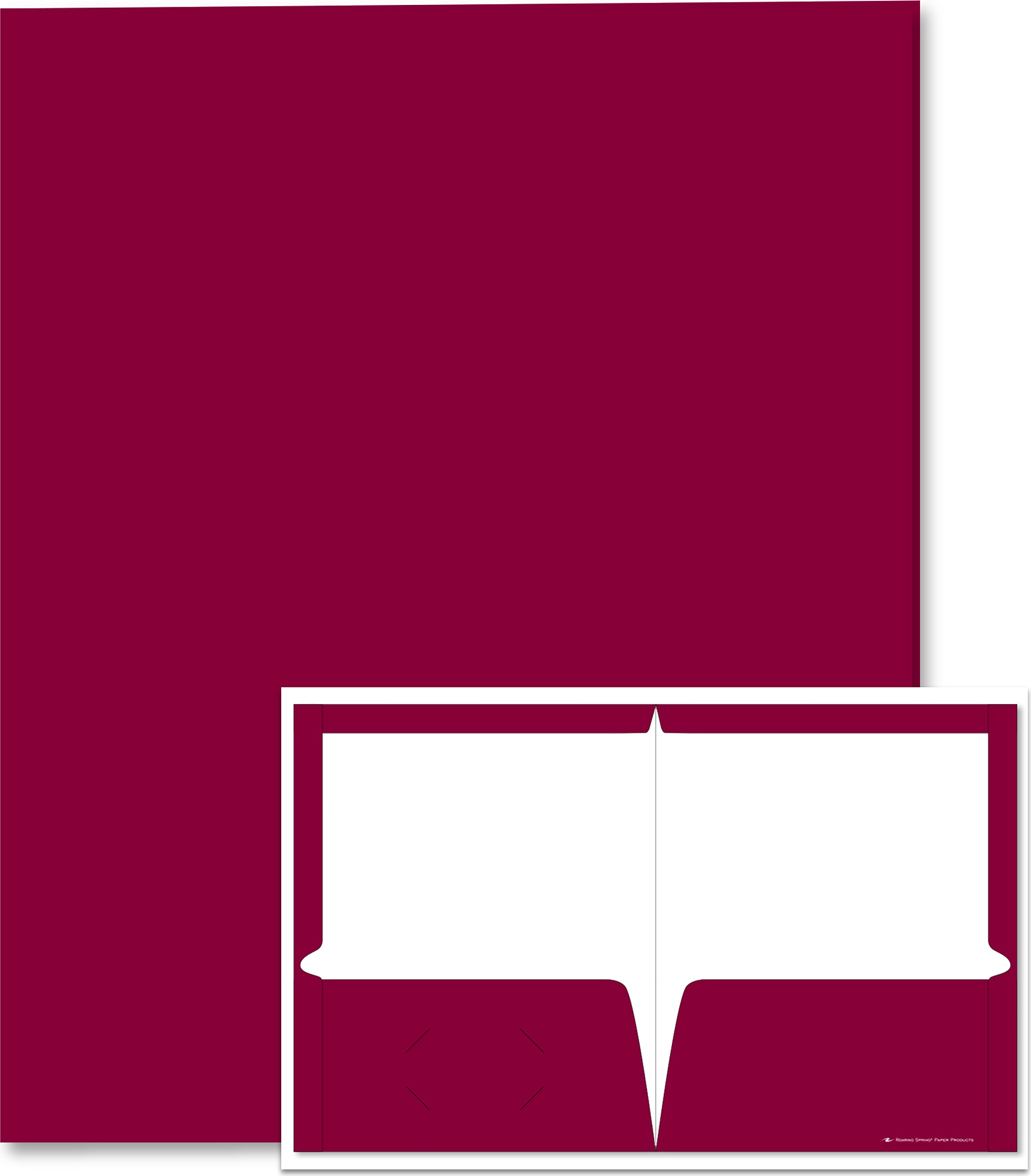 PORTFOL 2PKT LAM MAROON