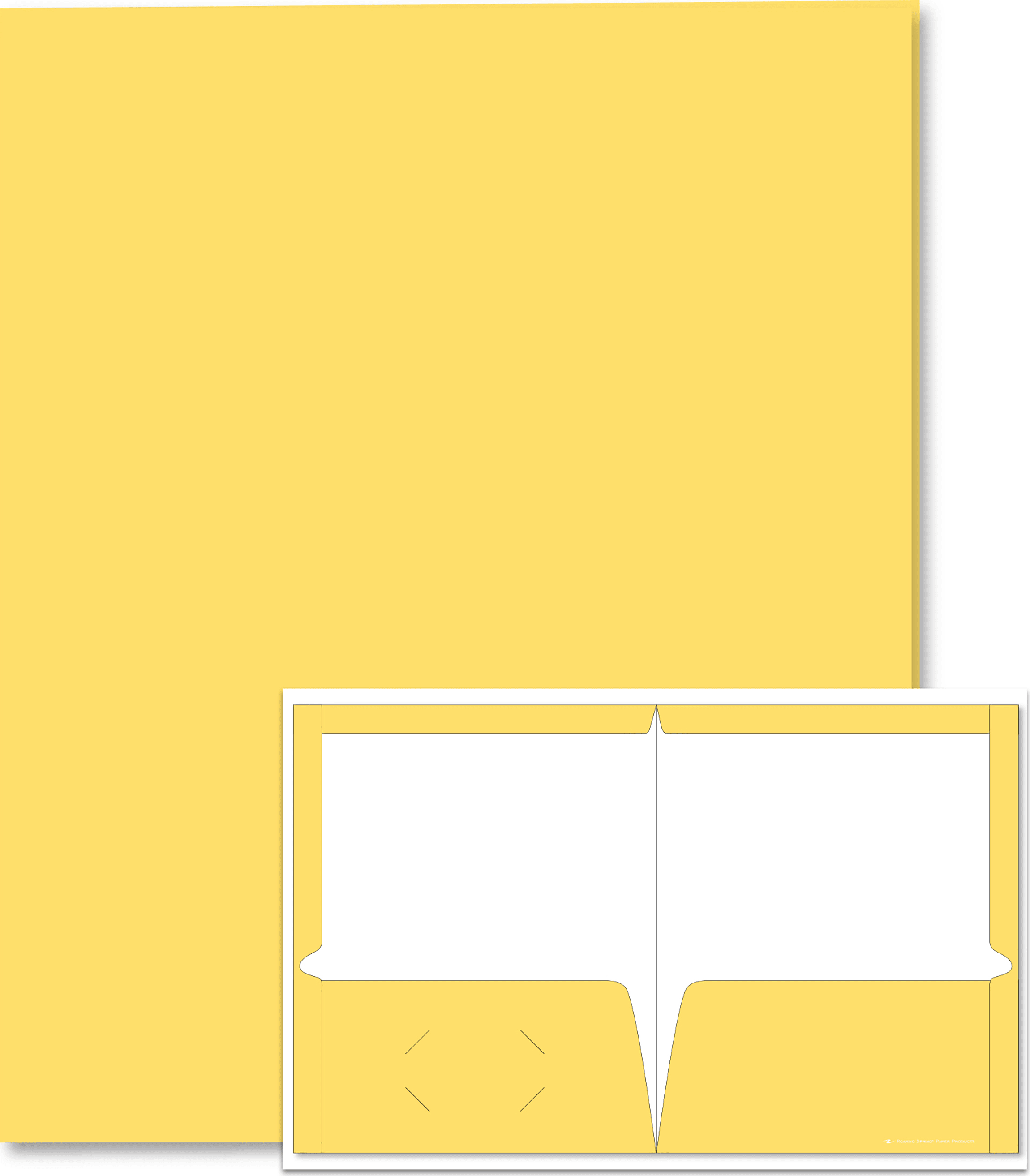 PORTFOL 2PKT LAM YELLOW