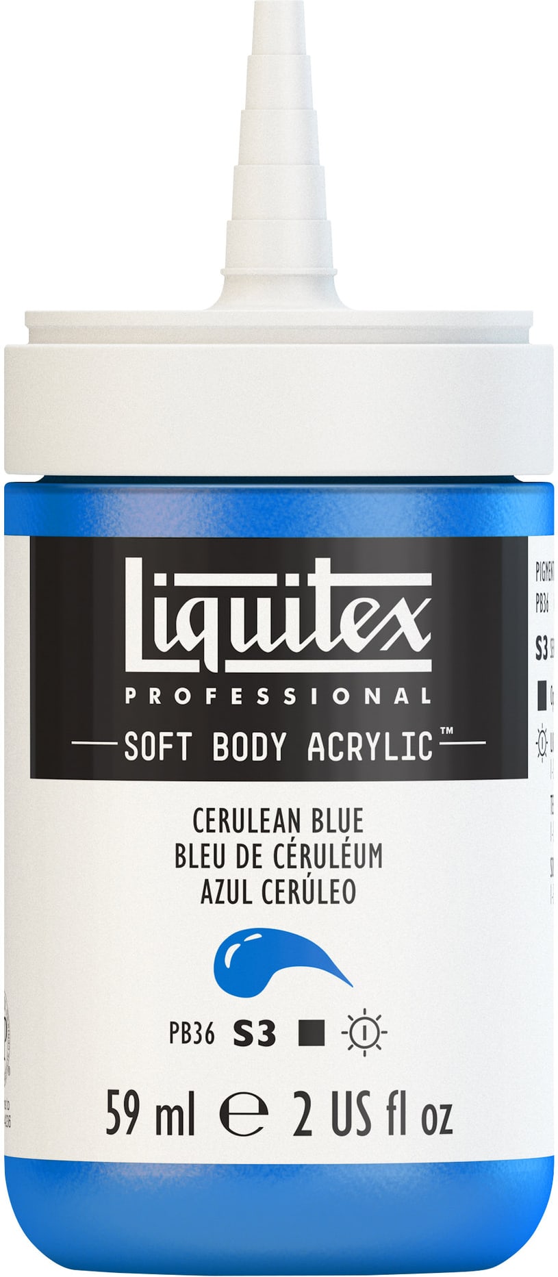 PROFESSIONAL SOFT BODY ACRYLIC 59ML CERULEAN BLUE