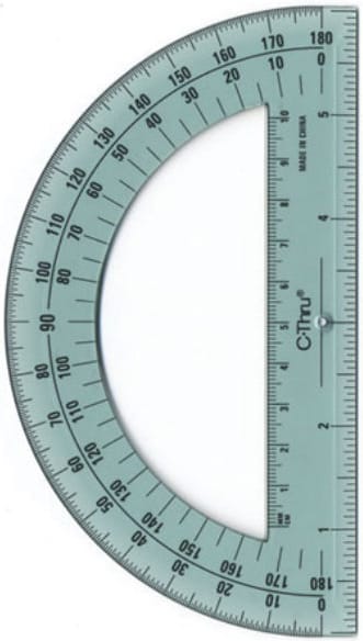 PROTRACTOR 6 180DEG GREEN