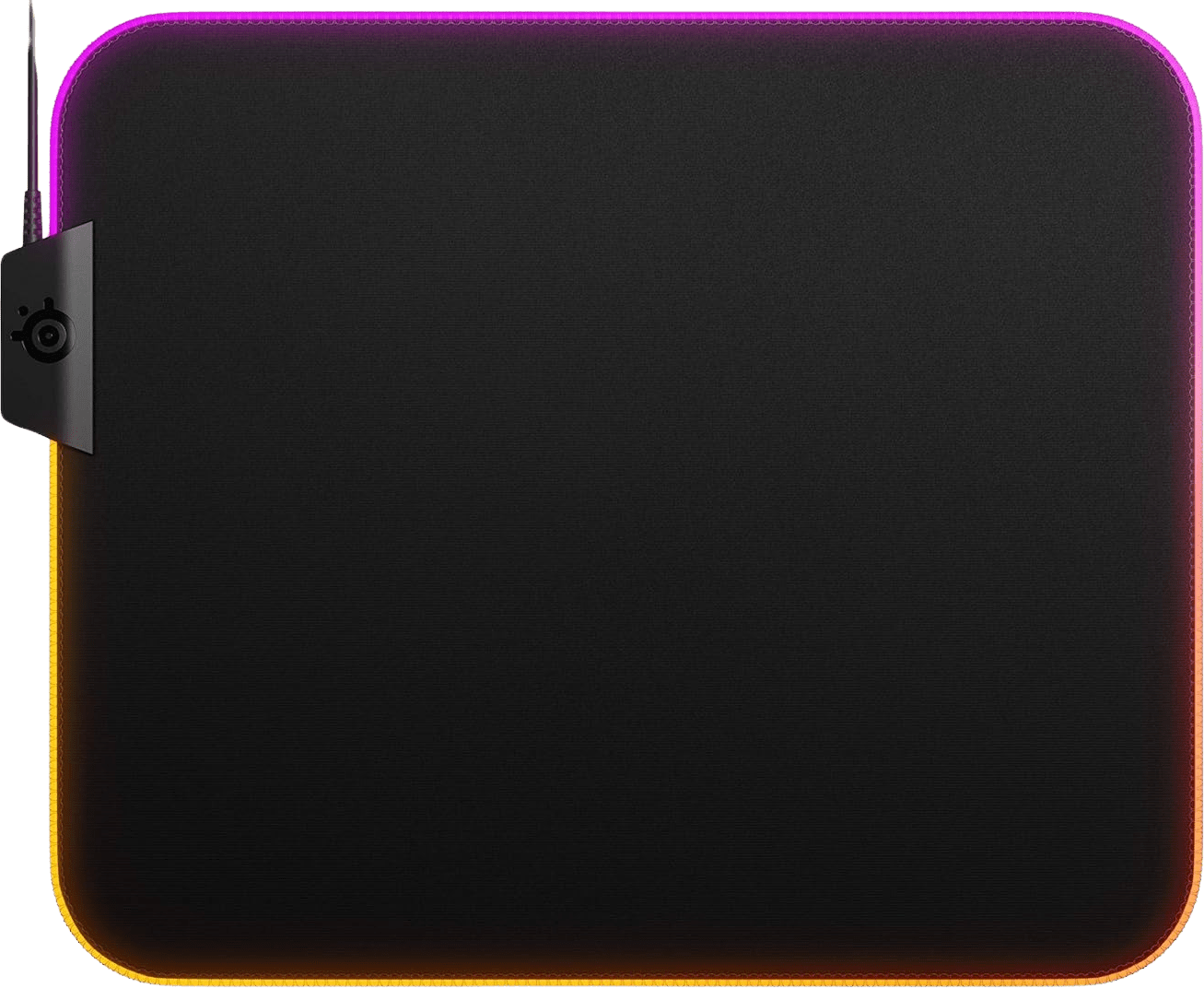 QcK Cloth Gaming Mouse Pad with Two Zones (Medium) (Black) - ONLINE ONLY