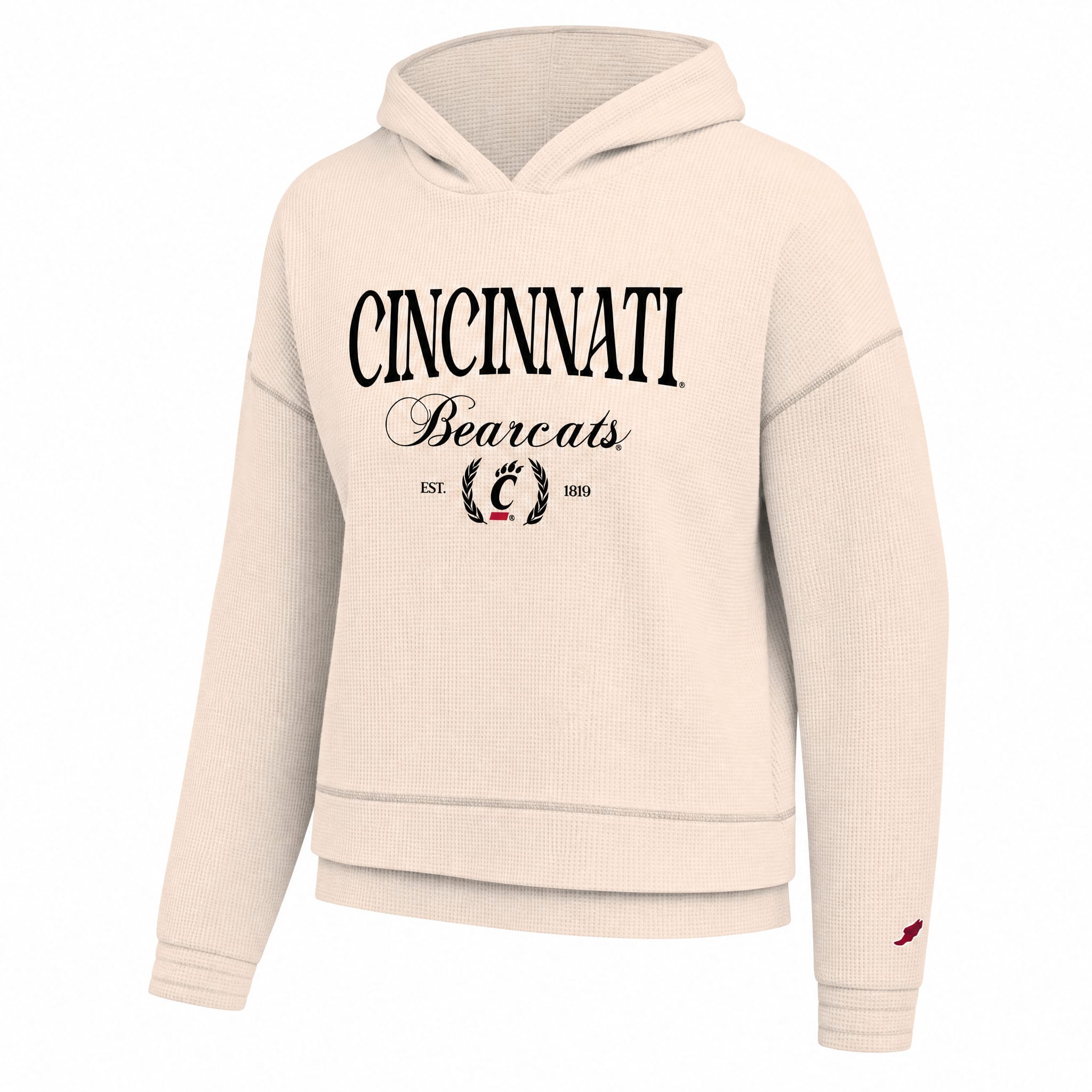 University of Cincinnati Bearcats Women's Waffle Hooded Sweatshirt