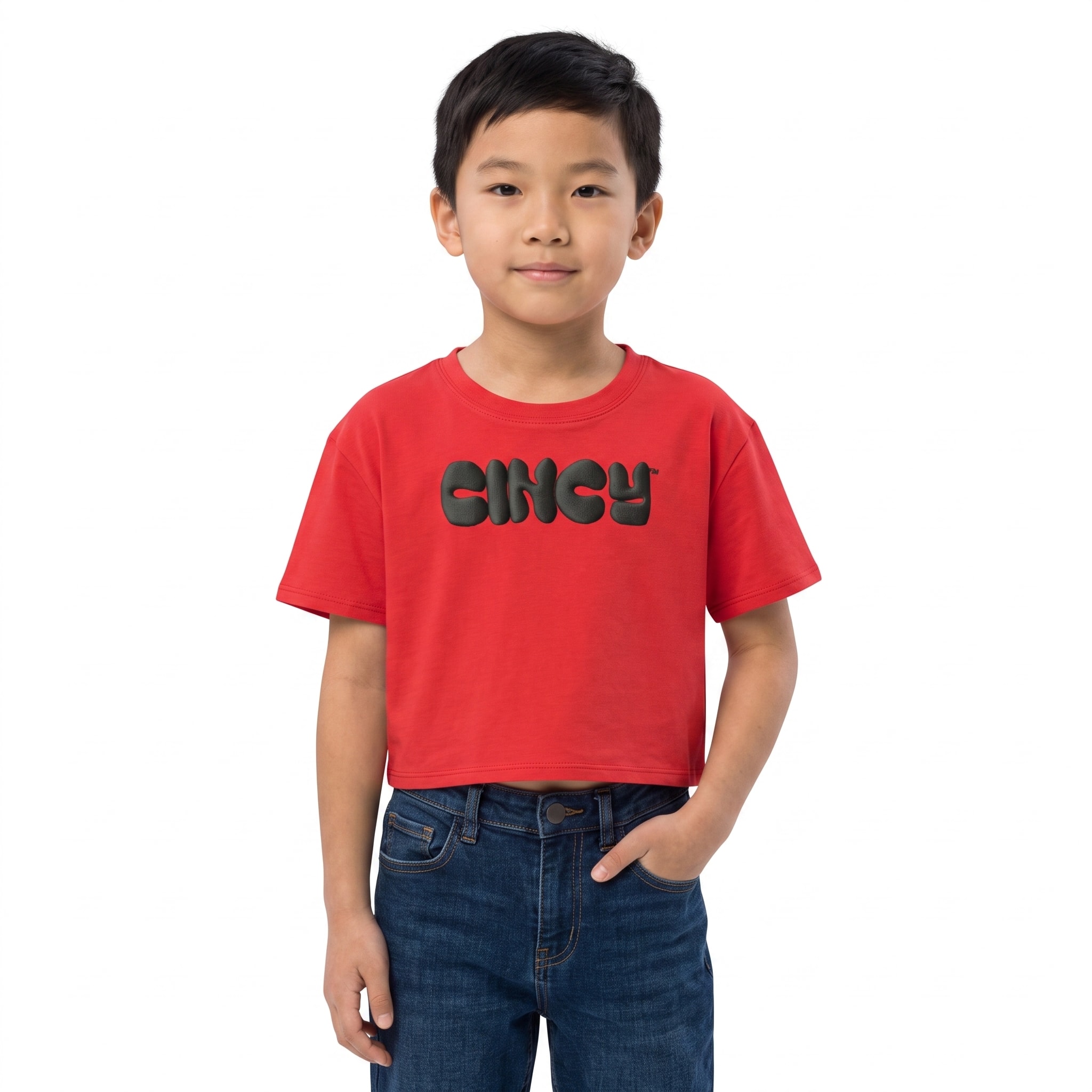 University of Cincinnati Youth Boxy Crop Short Sleeve T-Shirt