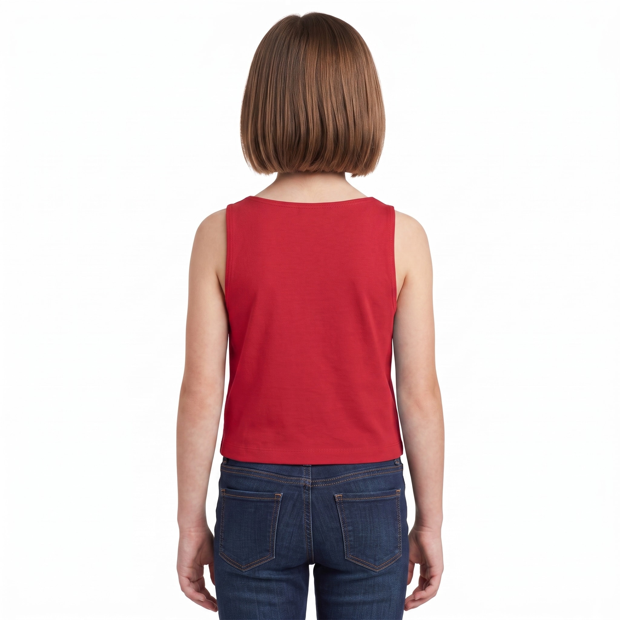 University of Cincinnati Game Day Football Youth Girl's Cropped Sleeveless Shirt