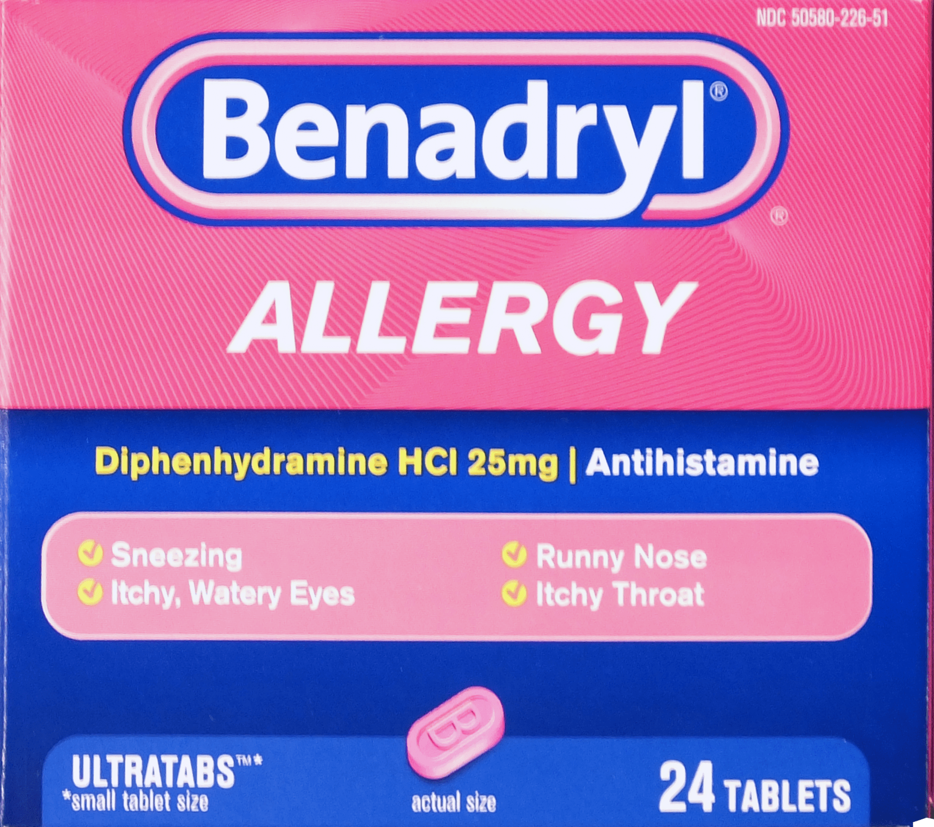 Benadryl Allergy Relief 24ct Tablet