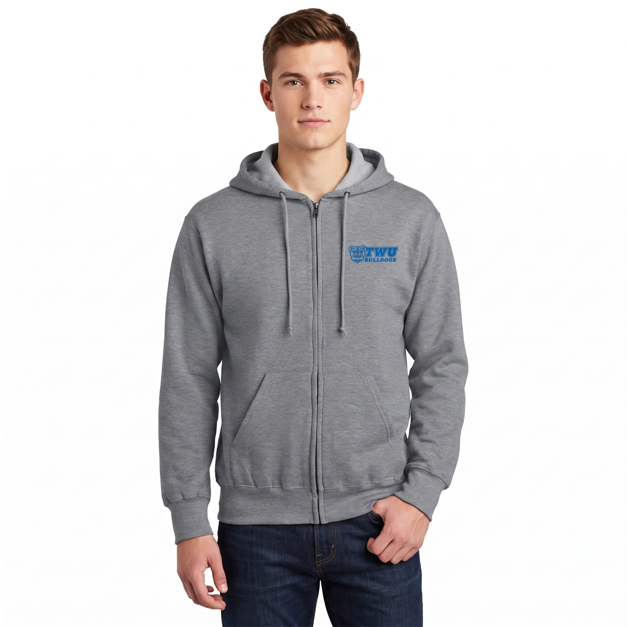 Tennessee Wesleyan University Bulldogs Full Zip Hood
