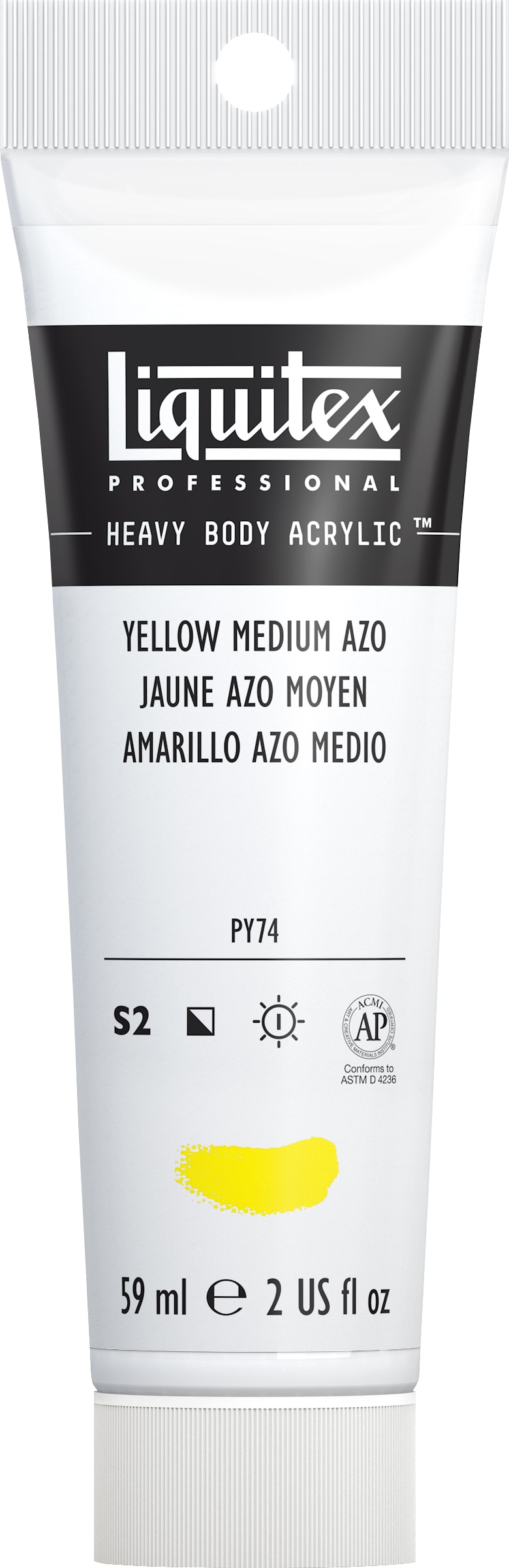 Heavy Body Acrylic 2oz Yellow Medium Azo