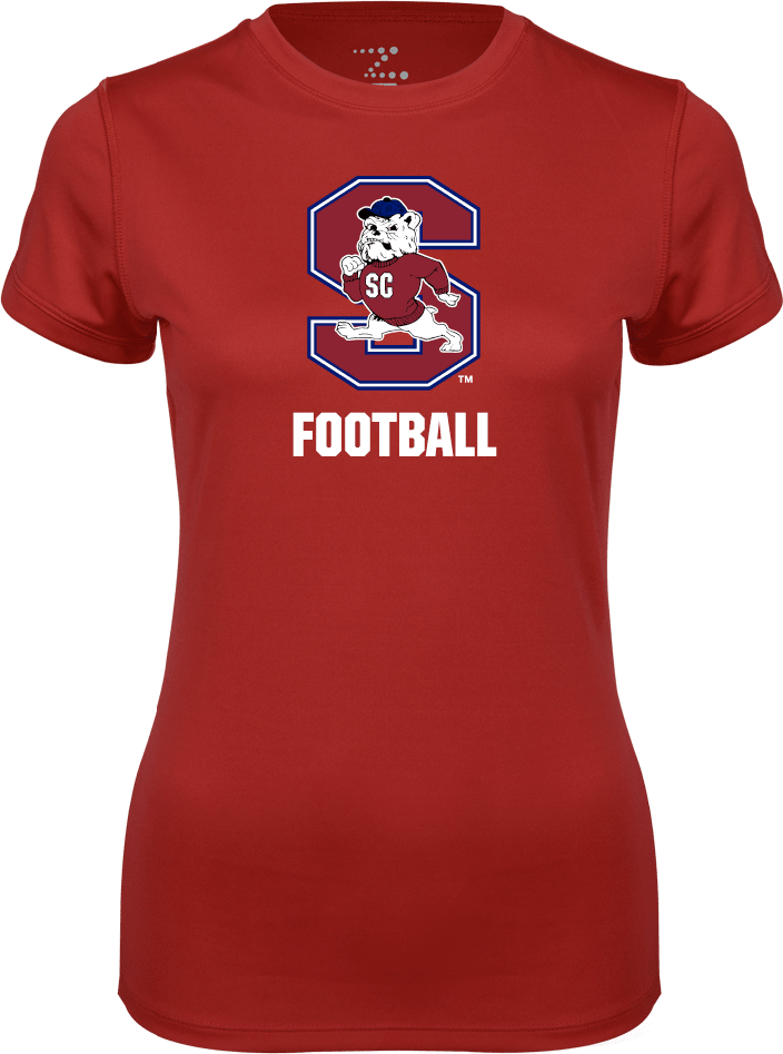 South Carolina State Ladies Syntrel Performance Tee Football - ONLINE ONLY