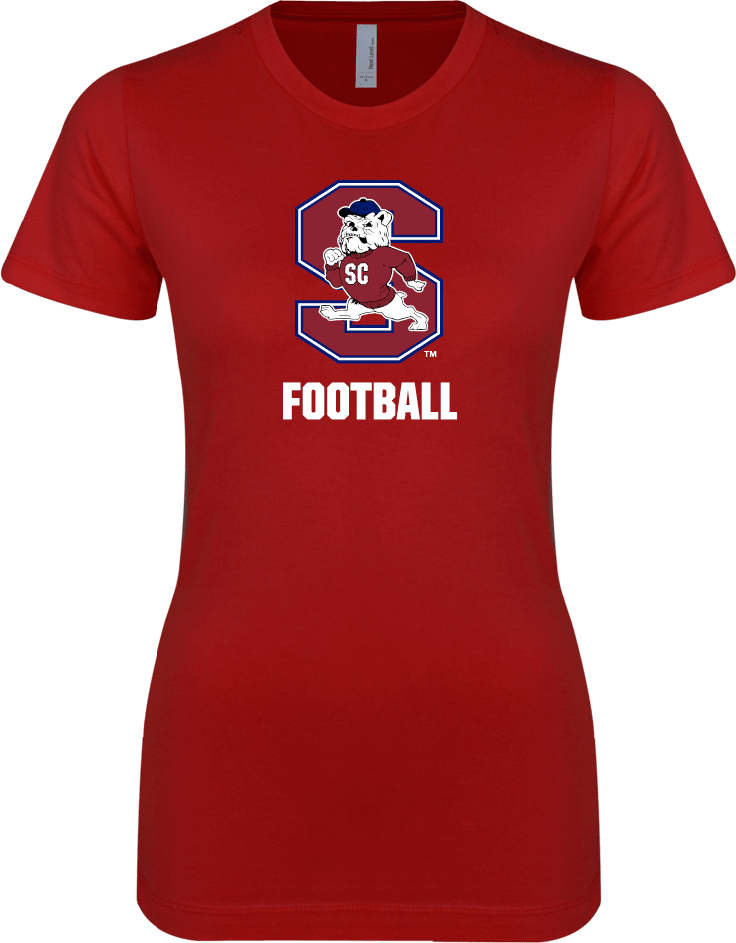 South Carolina State Next Level Ladies SoftStyle Junior Fitted Tee Football - ONLINE ONLY