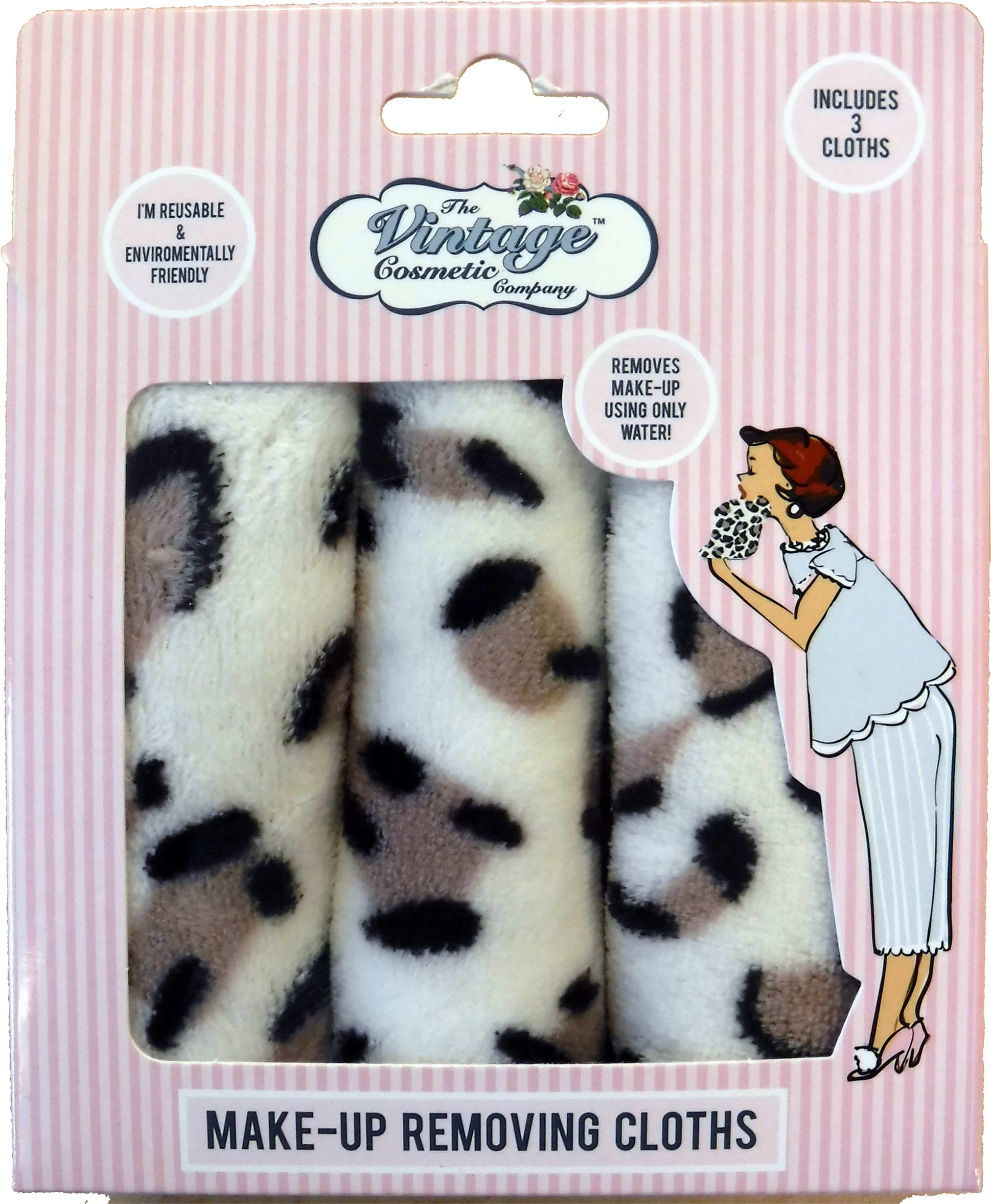 Vintage Cosmetic Company - Leopard Make-Up Removing Cloths