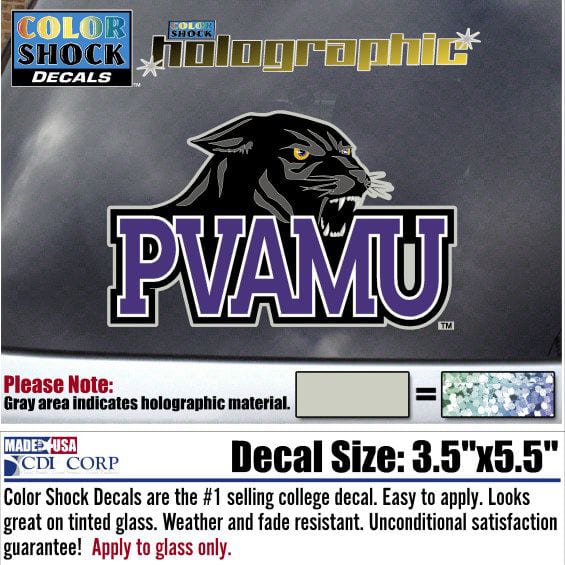 Prairie View A & M University Panthers Hologram Decal