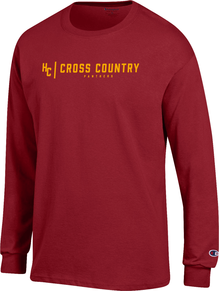 Hartnell Champion Long Sleeve T Shirt HC Cross Country - ONLINE ONLY