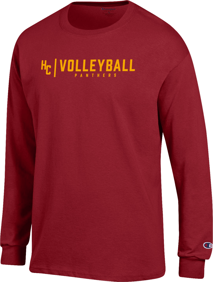 Hartnell Champion Long Sleeve T Shirt HC Volleyball - ONLINE ONLY