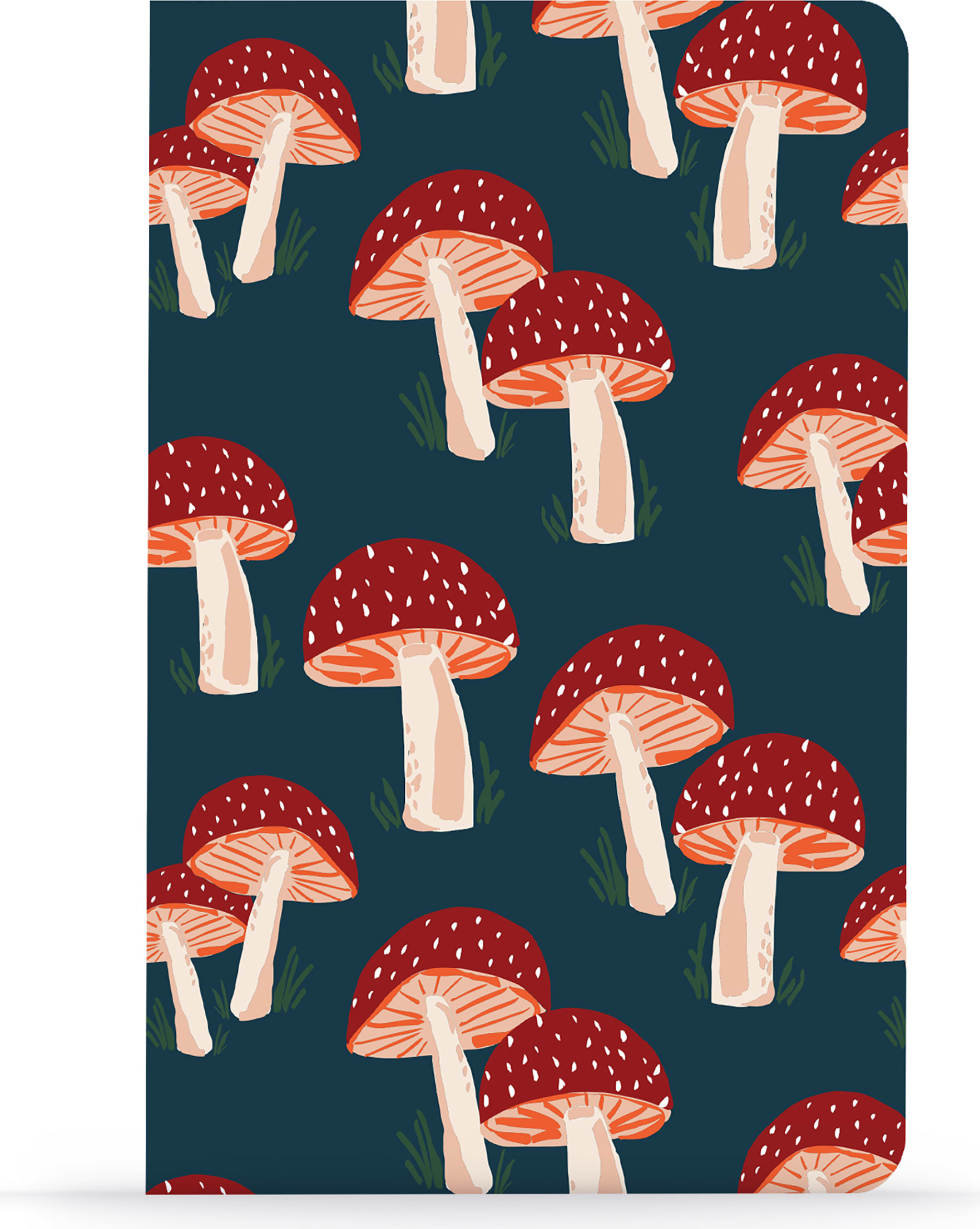 NOTEBOOK LAYFLAT MUSHROOMS NVY