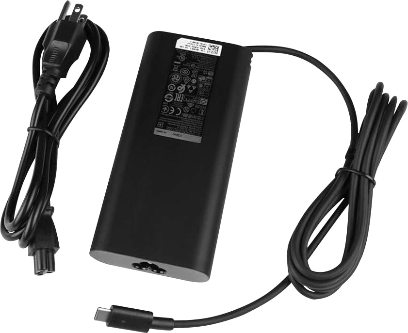 Dell Type-C 3-Prong AC Adapter with 3.2 ft Power Cord, Black - ONLINE ONLY