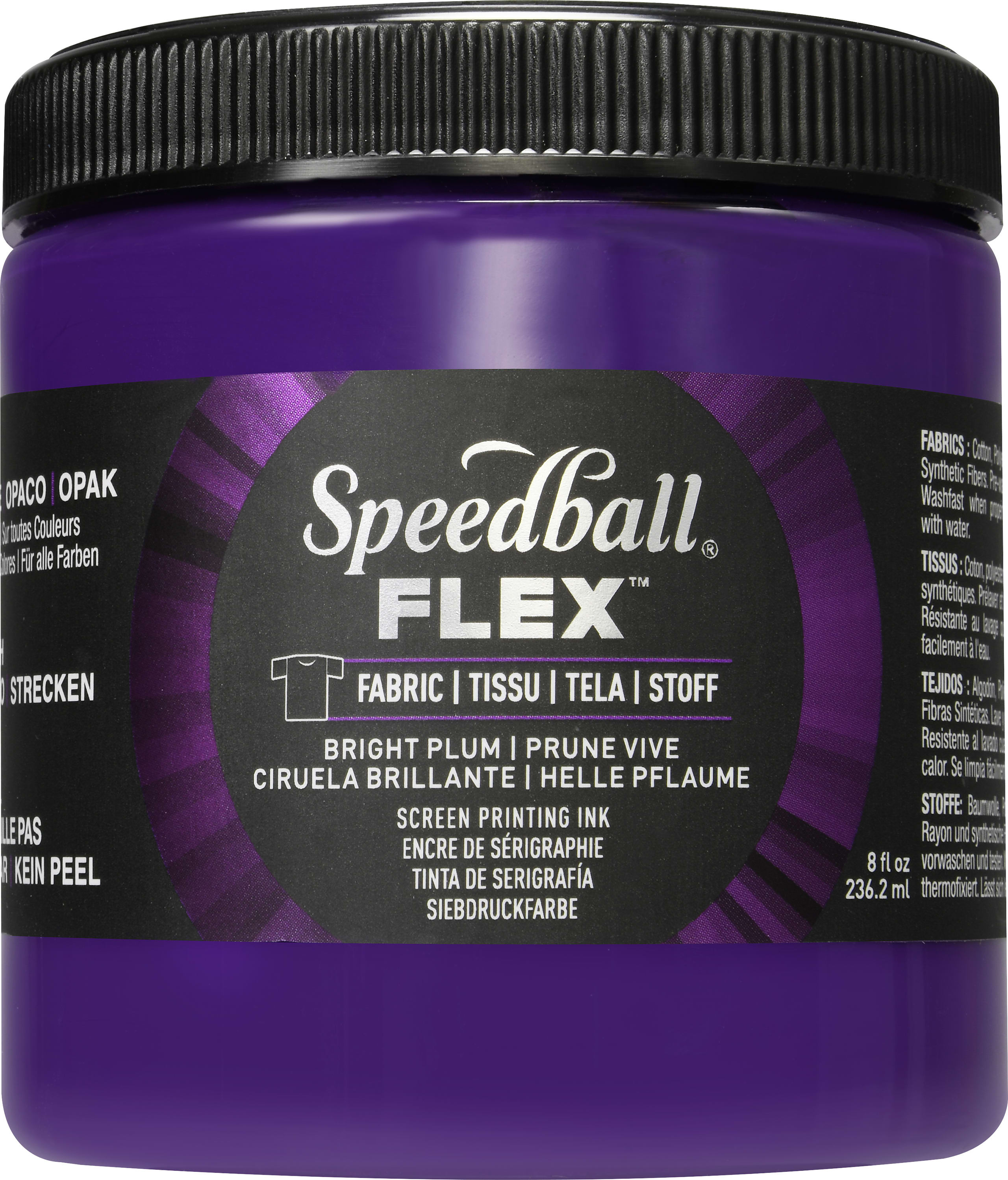 Flex Screen Printing Ink Fabric 8OZ Bright Plum