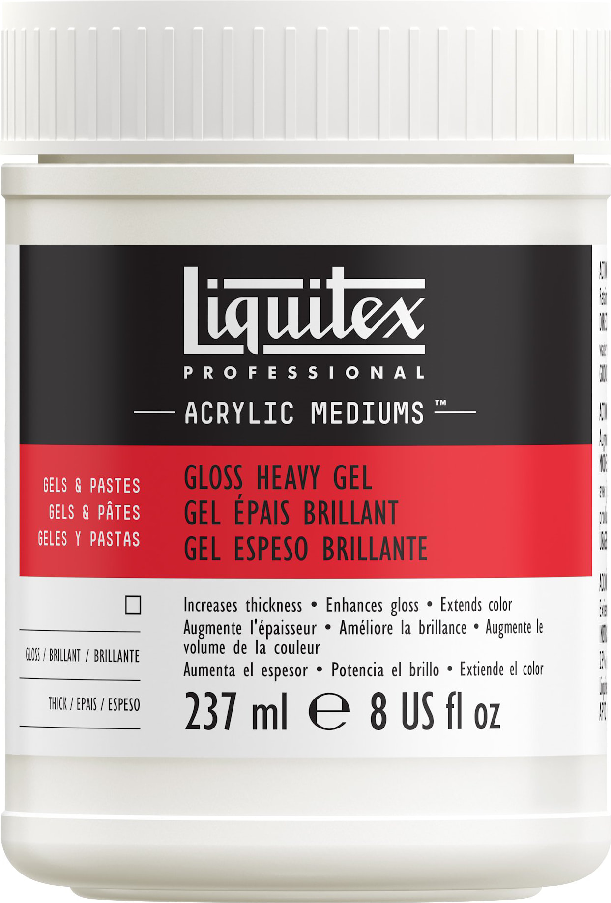 LIQUITEX HEAVY GEL MEDIUM 8 OZ