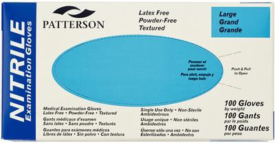 NITRILE EXAM GLOVES - LARGE