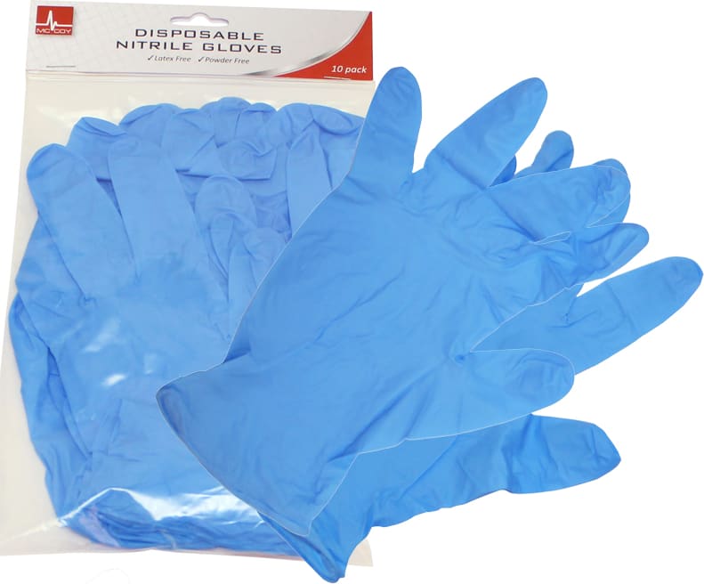 Latex Free Gloves 10 Pack Medium