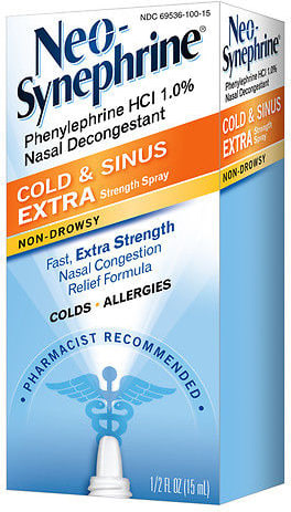 Neo-Synephrine Extra Strength Cold & Sinus .5oz Nasal Spray - In-Store Pickup Only