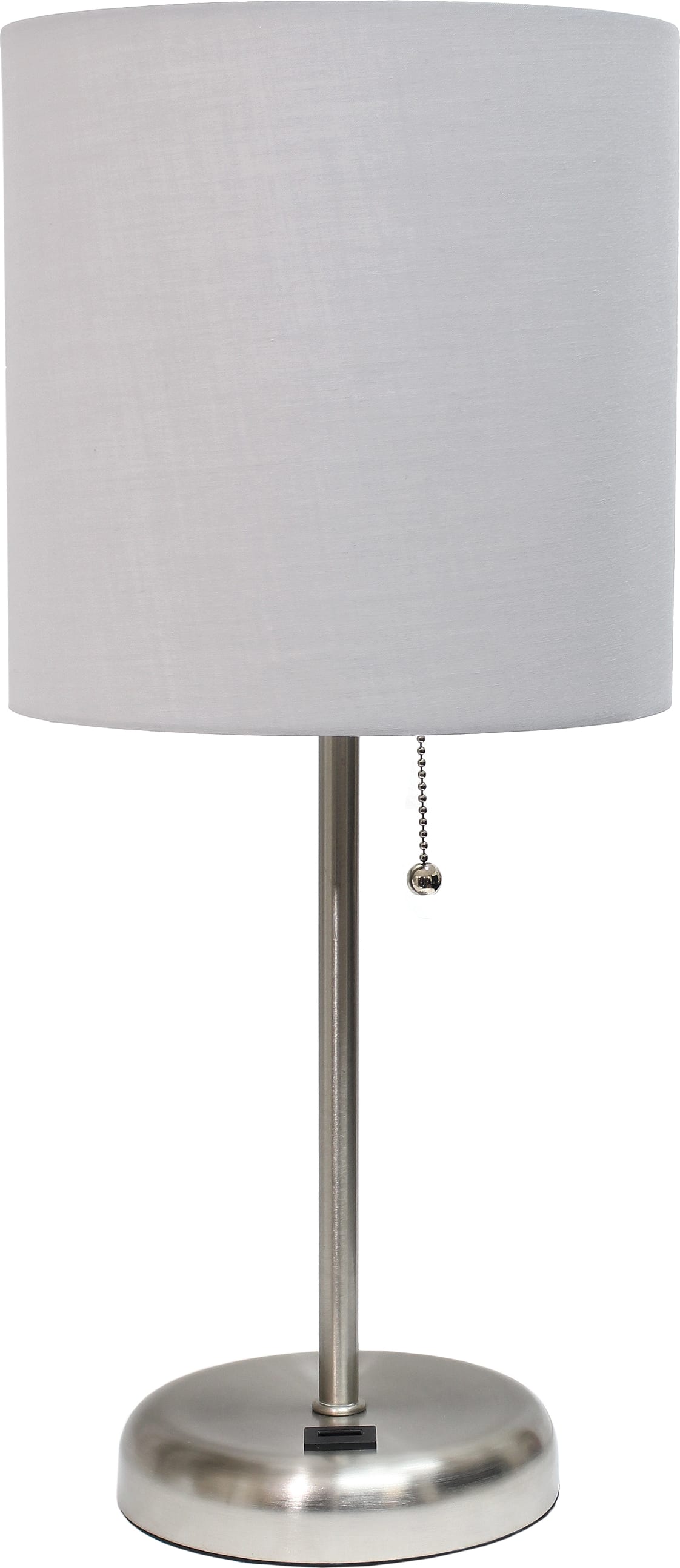 STEEL USB LAMP LED GY
