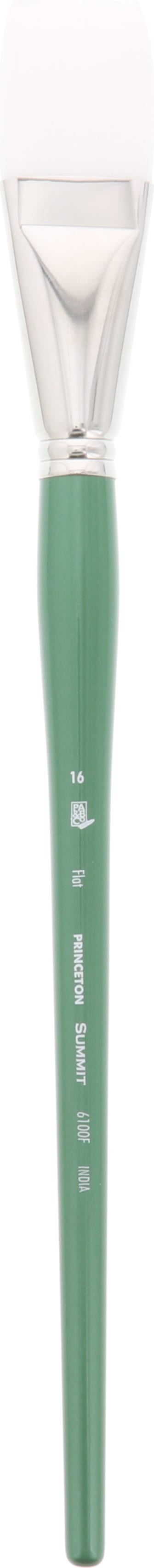 SUMMIT WHITE SYNTHETIC BRISTLE FLAT 16 LONG HANDLE