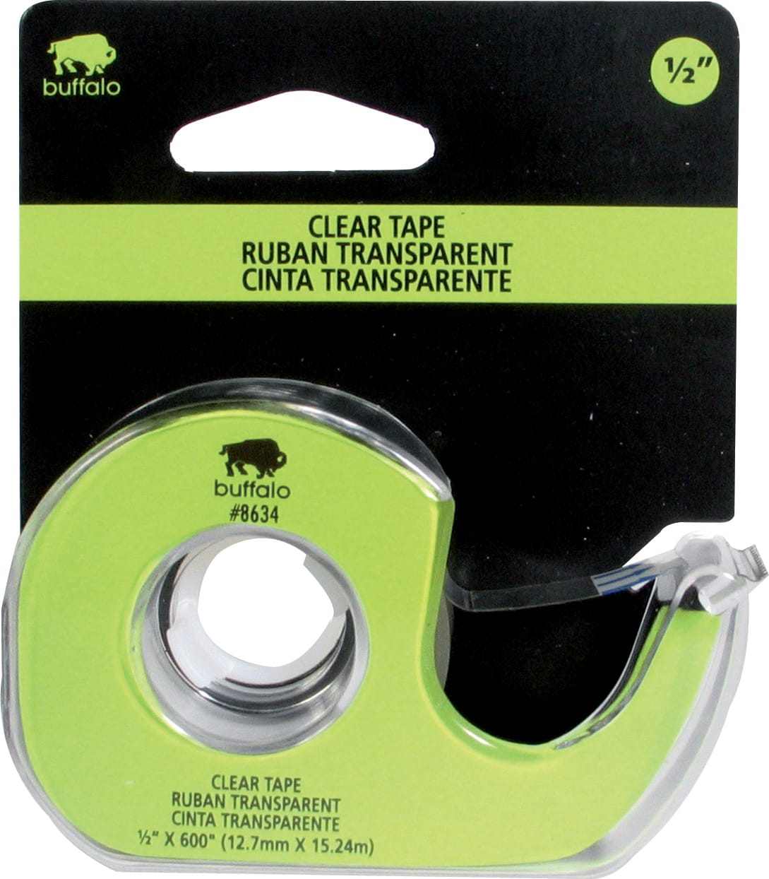 TAPE CLEAR 1/2IN X 600IN