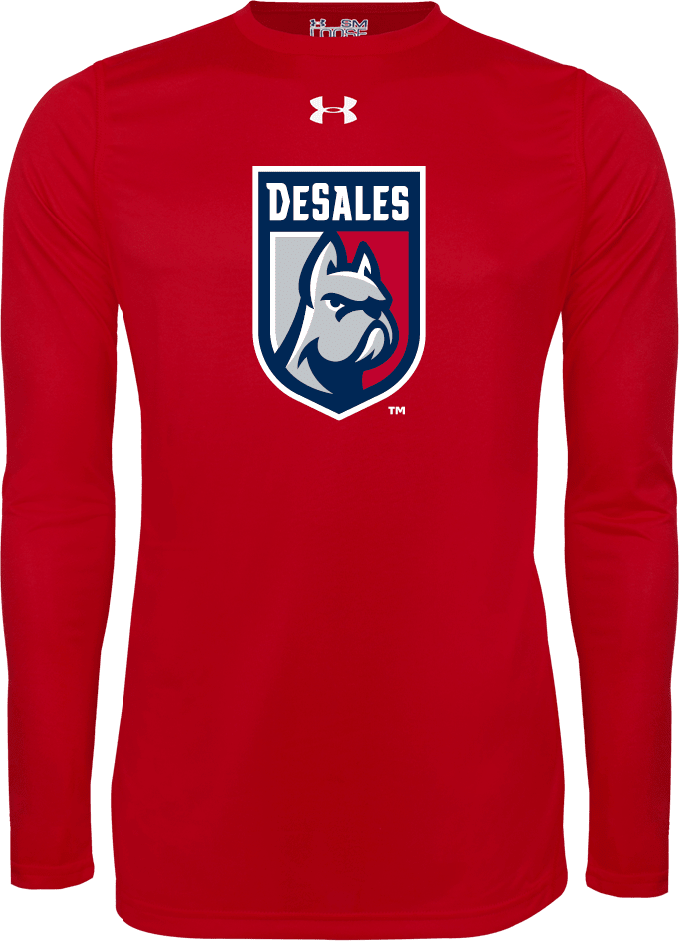 DeSales Under Armour Long Sleeve Tech Tee Desales Shield w/ Bulldog - ONLINE ONLY