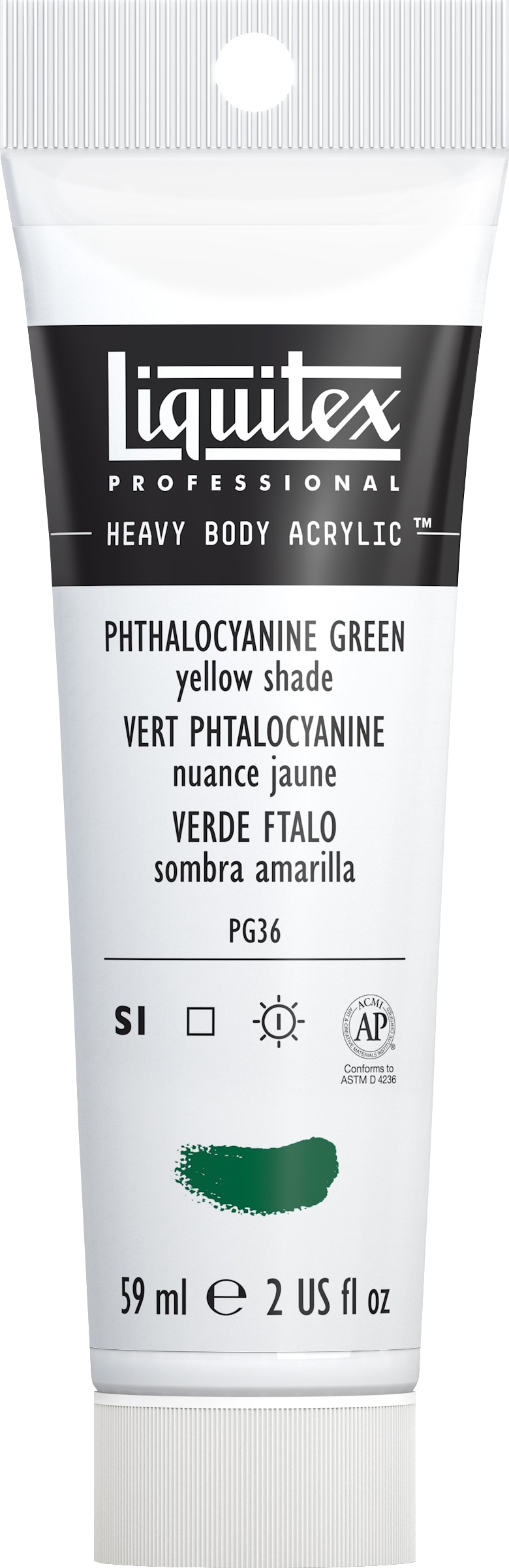 Heavy Body Acrylic 2oz Phthalo Green Yellow Shade