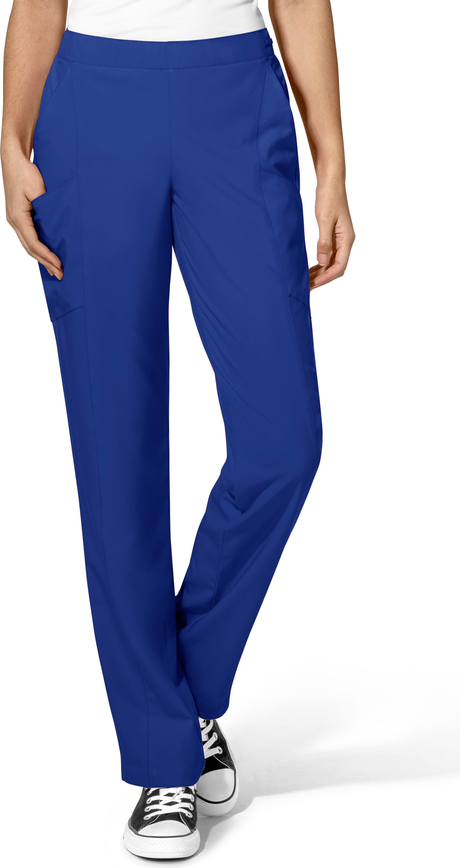 WonderWink W123 Women's Flat Front Double Cargo Scrub Pant, 5155 5X