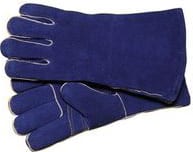 RADNOR Large 14 inch Blue Slightly Select Shoulder Split Cowhide Cotton/Foam Lined Stick Welders Gloves