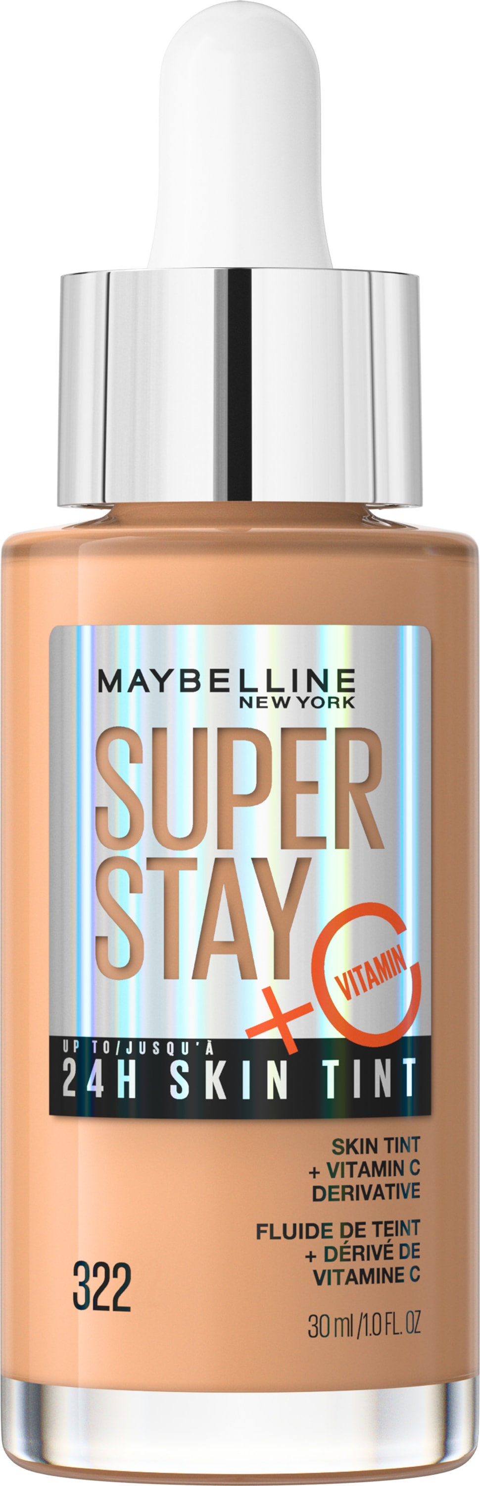 MAYBELLINE SPR STAY FND GLO TINT #322