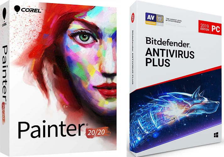 Corel Painter 2020 with Bitdefender AntiVirus Bundle - Windows