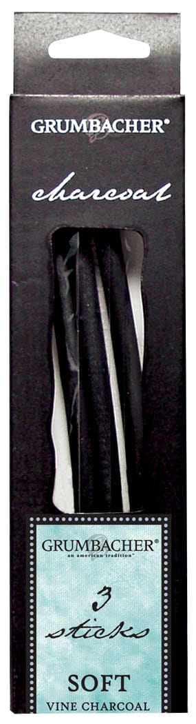 Grumbacher Vine Charcoal Soft 3/Pack