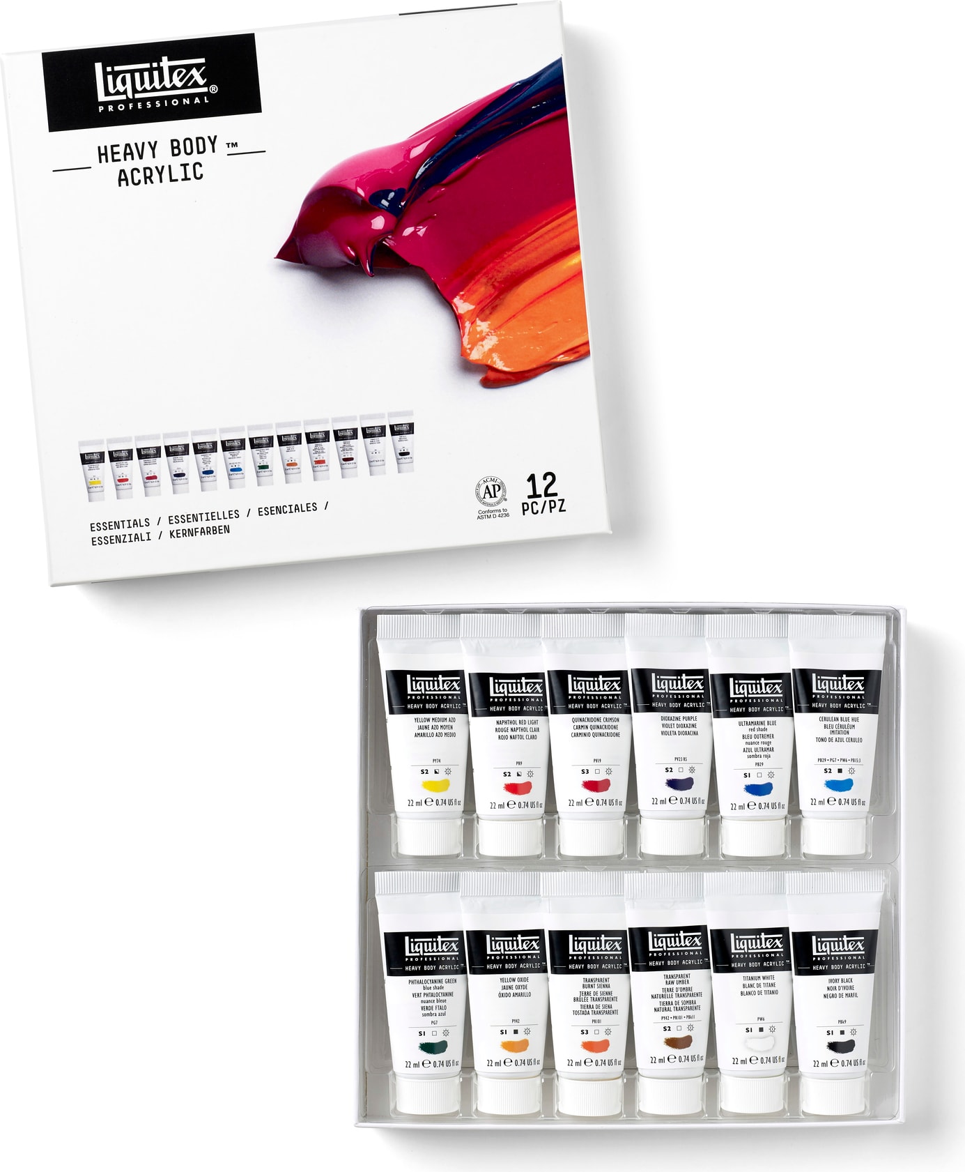 HEAVY BDY CLR 12 22ML SET ESSN