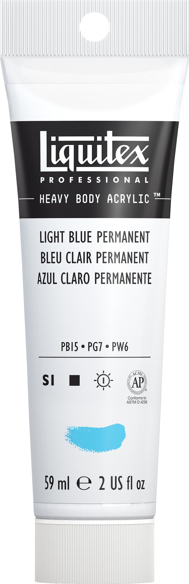 Heavy Body Acrylic 2oz Light Blue Permanent
