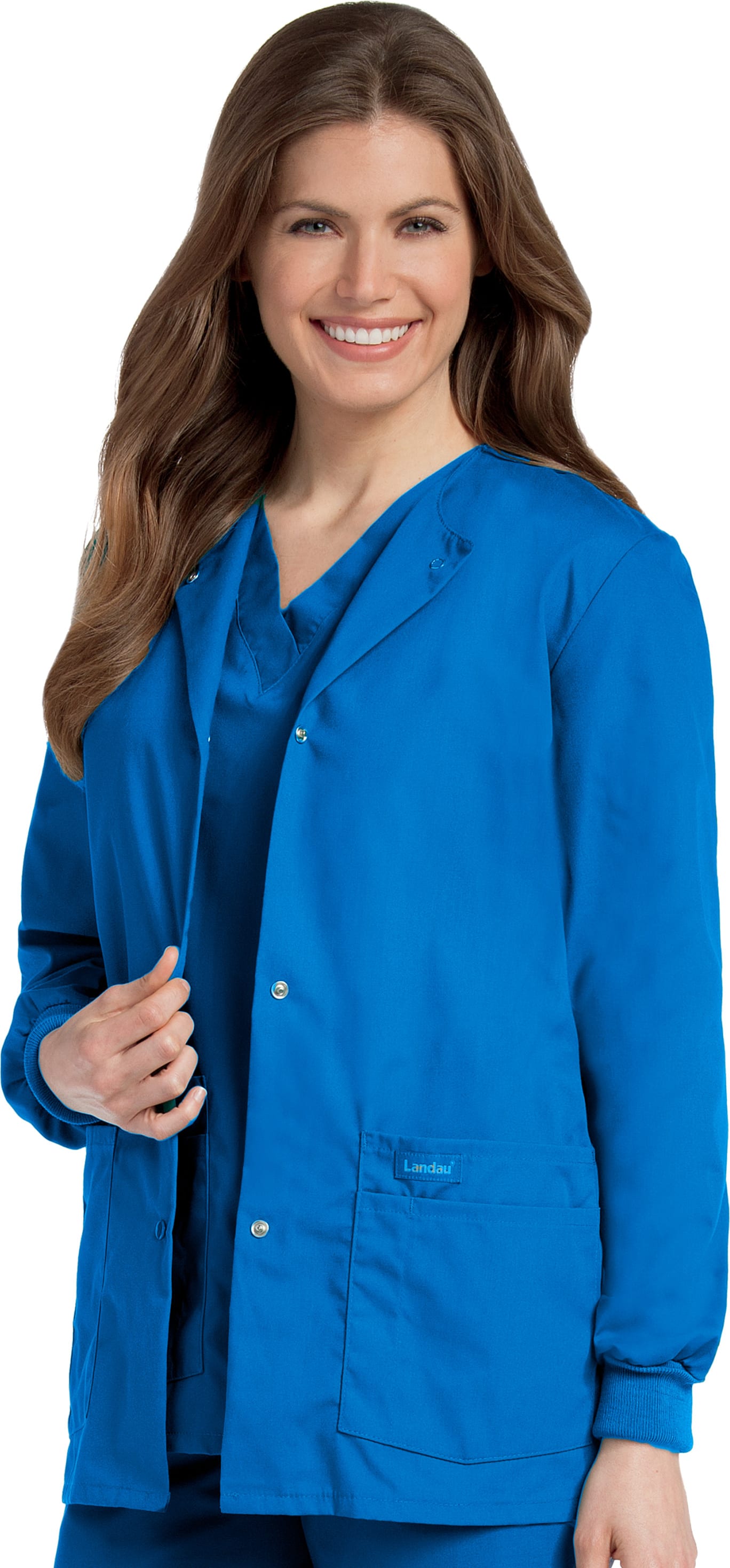 Landau Essentials Women's Warm-Up Scrub Jacket - XSmall