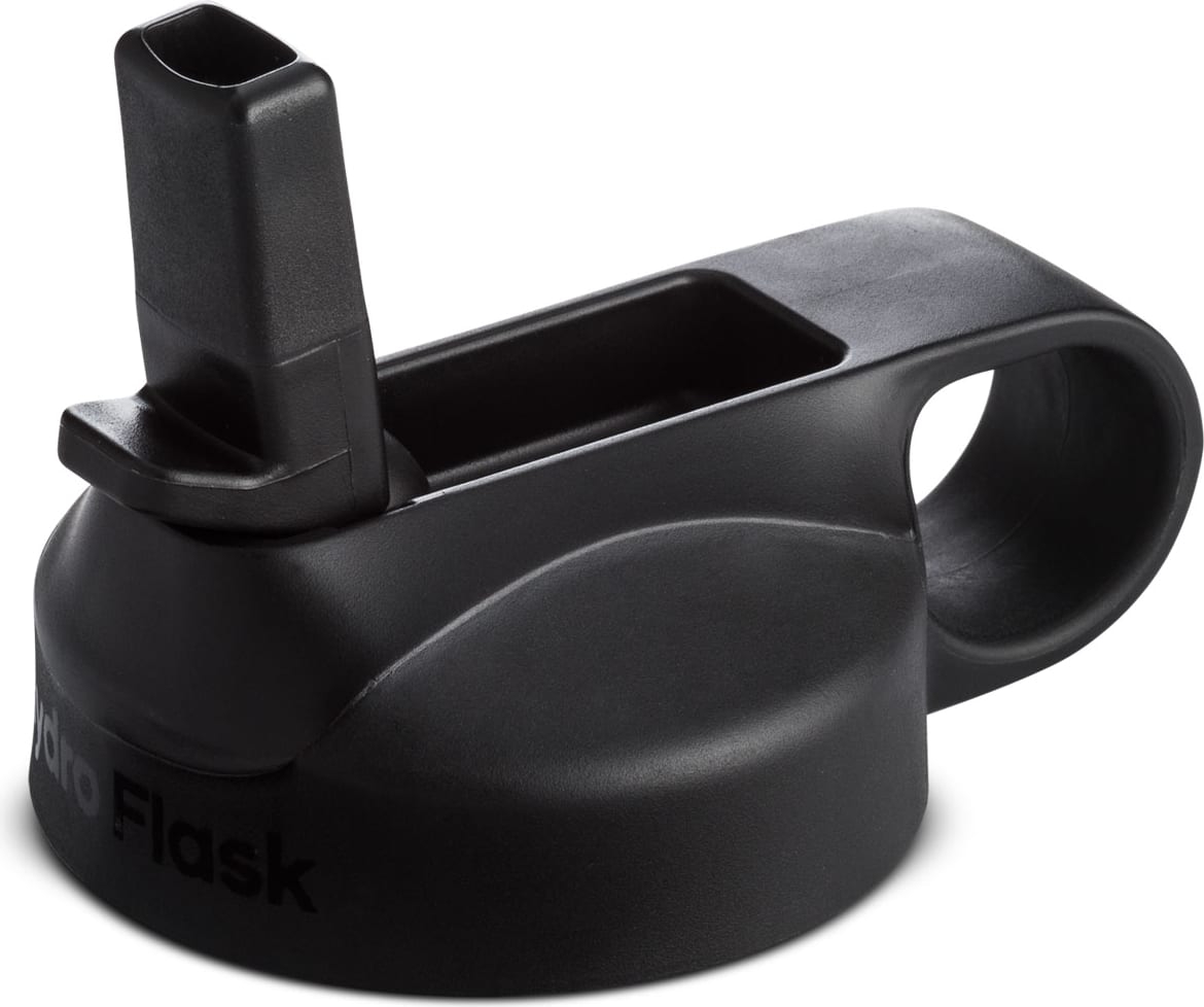 STRAW LID WIDE MOUTH BLACK