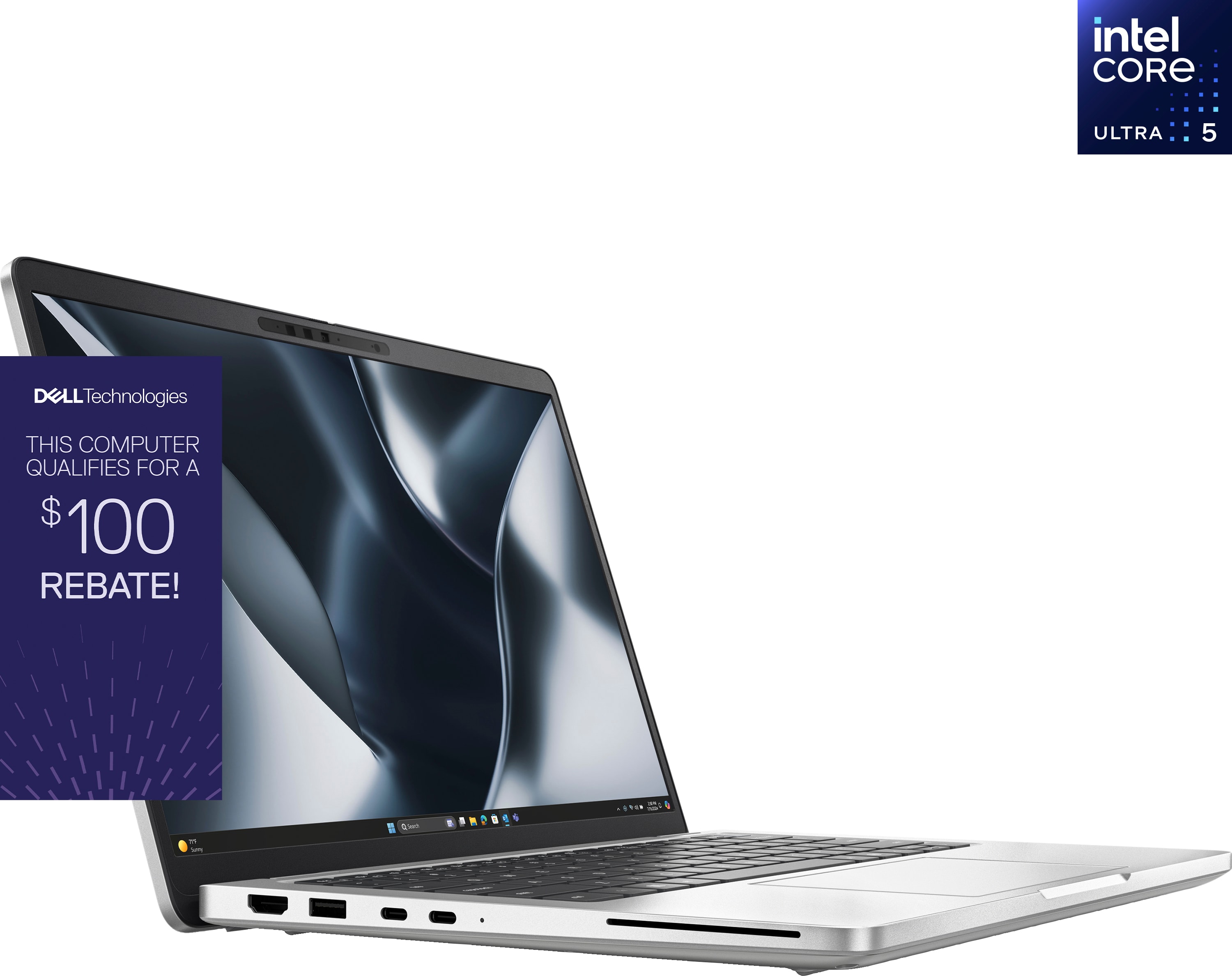 Dell Pro 13 Plus Non-Touch CU5-236V/16/512GB, Silver, 4 Year + Accidental Damage - ONLINE ONLY