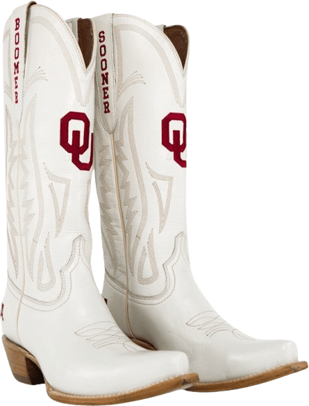 University of Oklahoma Ivory Women's Western Boot