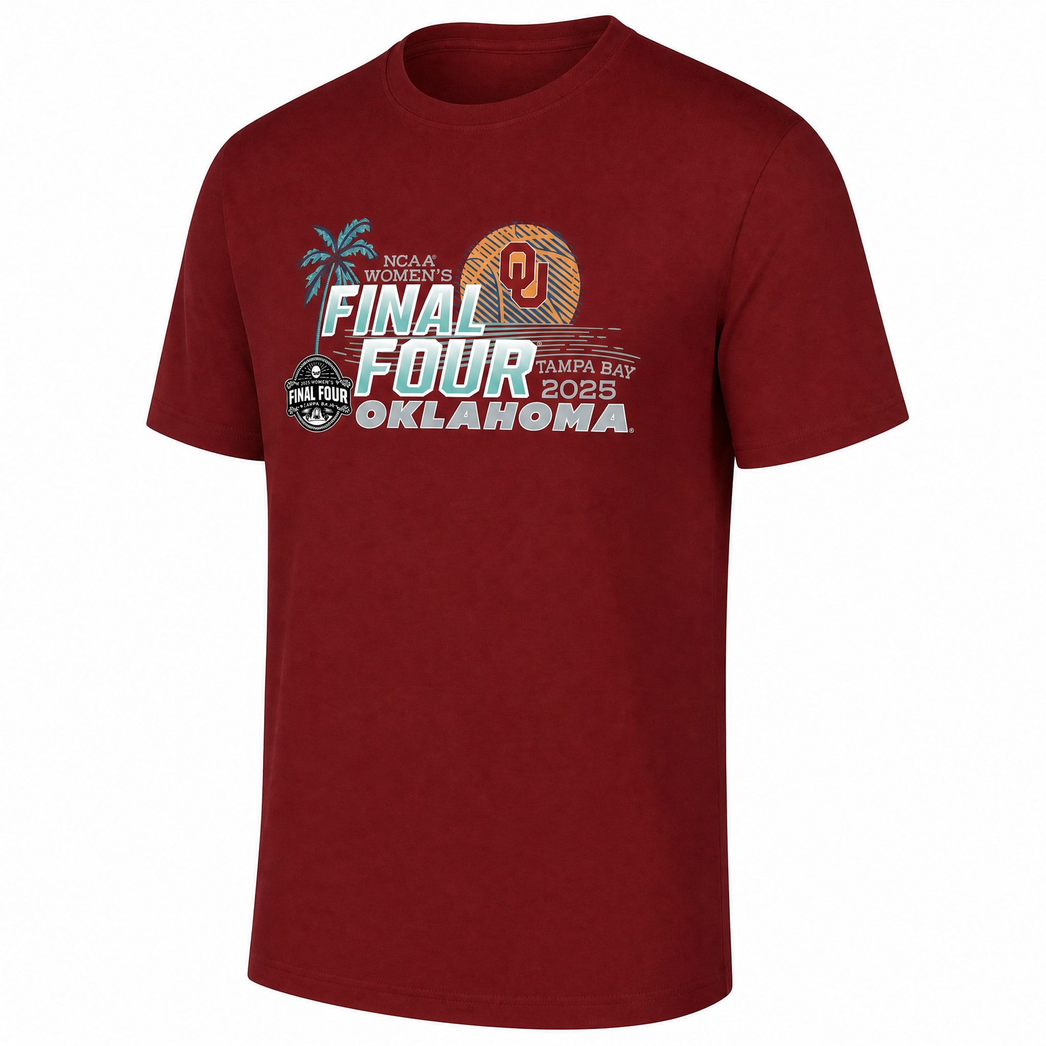 University of Oklahoma Women's Basketball 2025 Final Four Short Sleeve T-Shirt