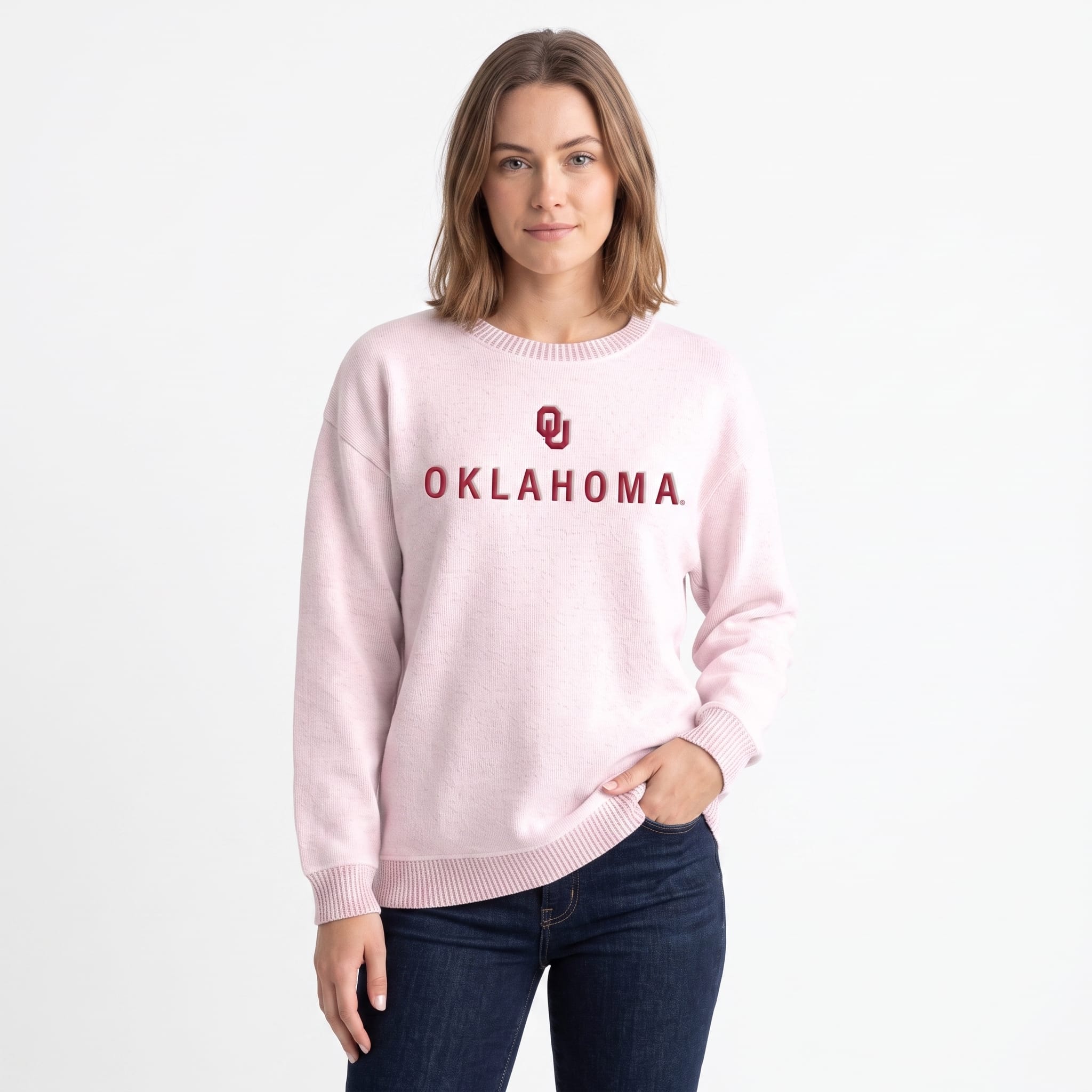 University of Oklahoma Women's Warmup Crewneck Sweatshirt