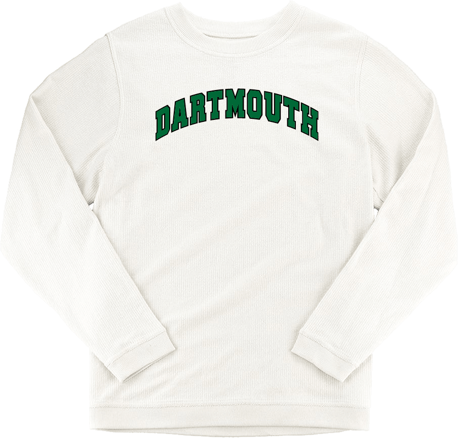 Dartmouth Boxercraft Womens Cream Corded Crew Dartmouth Arched - ONLINE ONLY