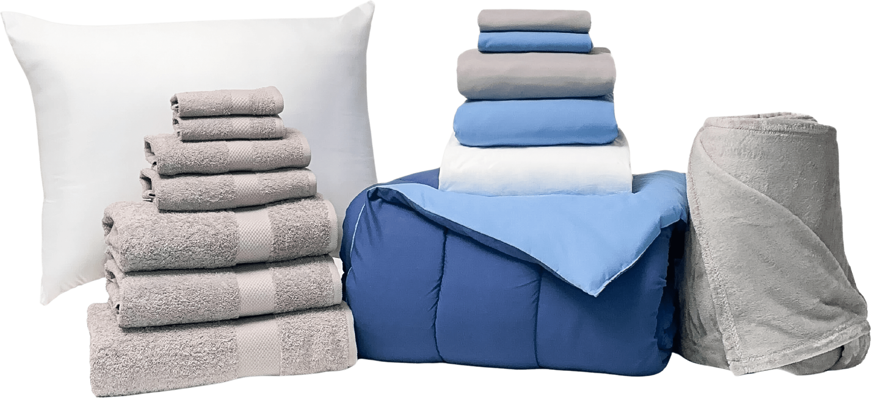 Essential 17pc Twin XL Bundle in Navy Light Blue - SHIPS 8/1 FOR IN-STORE PICKUP ON FALL MOVE-IN WEEKEND.