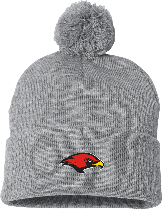 La Roche Sportsman Pom Pom Cuffed Beanie La Roche University Mascot - ONLINE ONLY