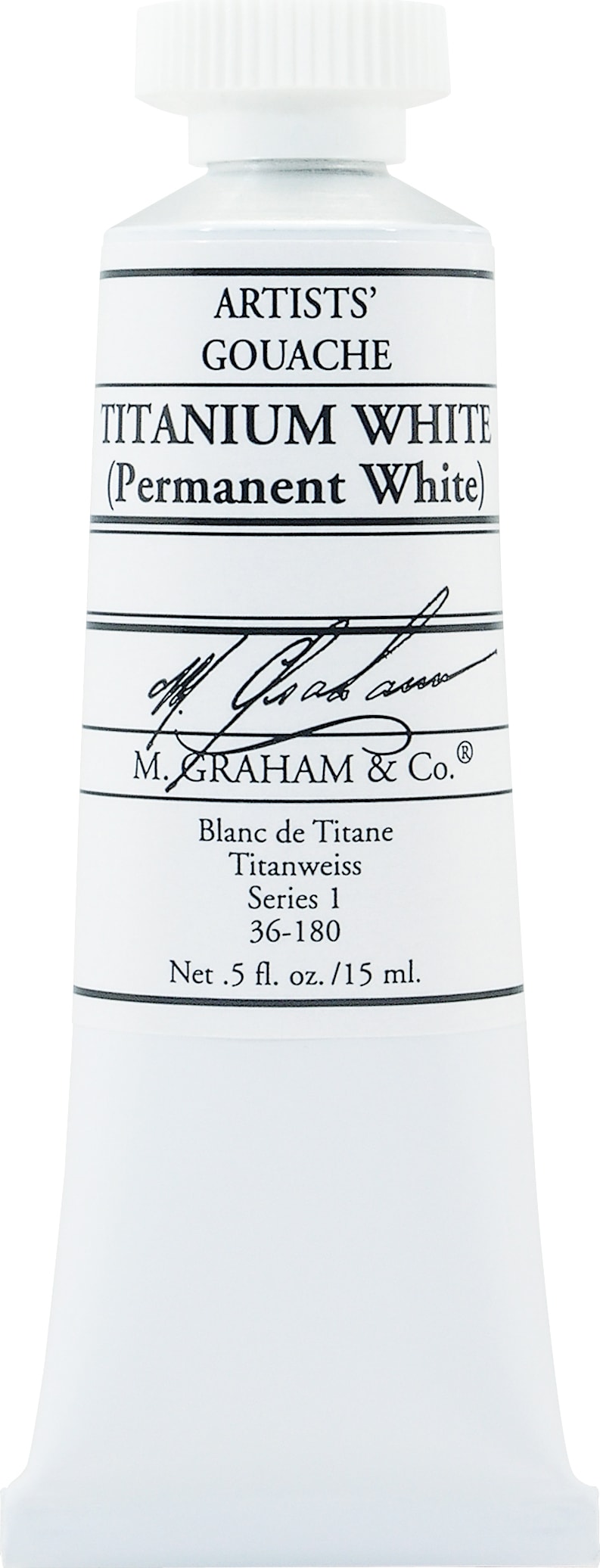 M. Graham Titanium White 0.5-ounce (15 ml) Artists' Gouache