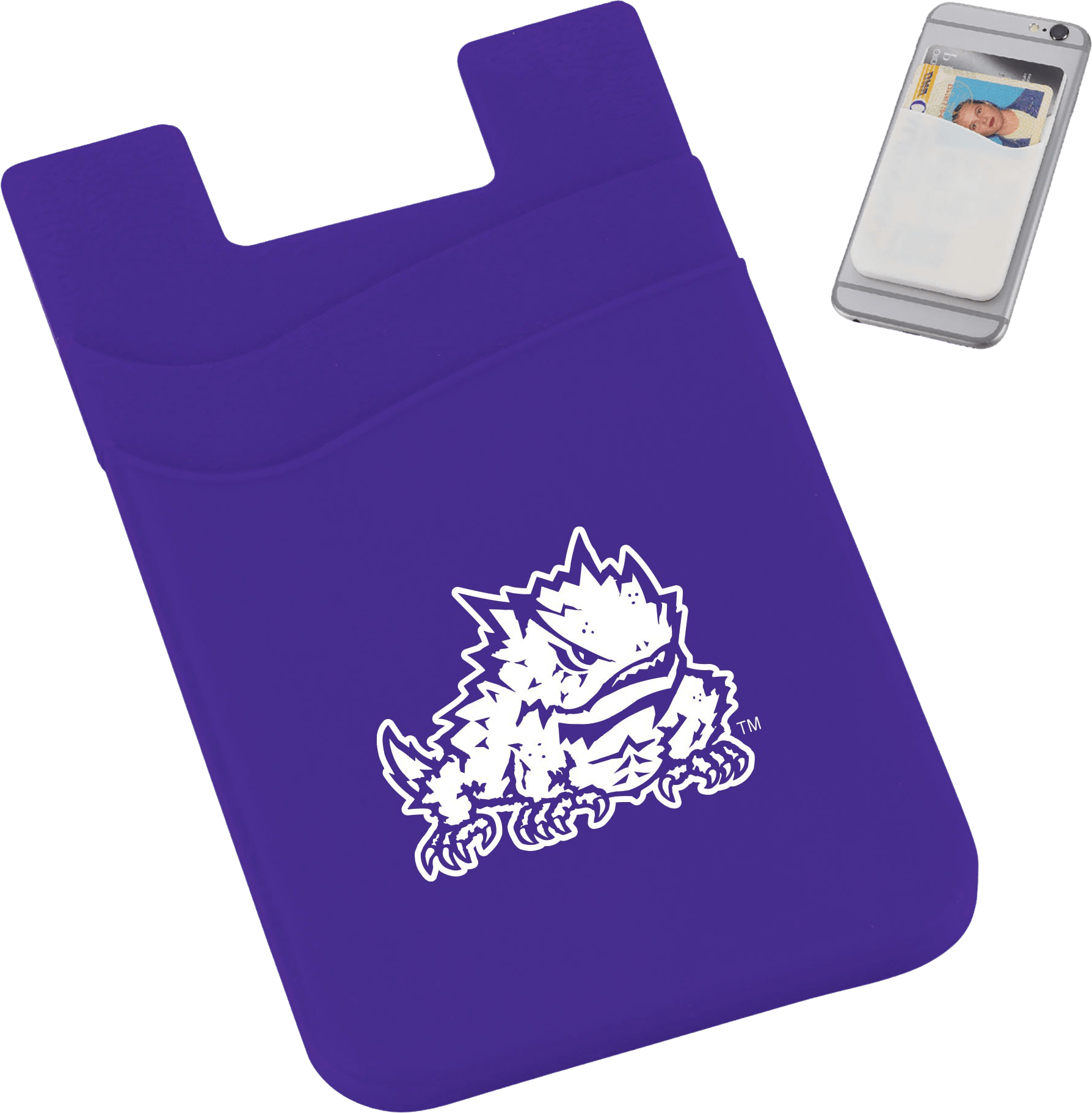 Texas Christian University Horned Frogs Silicone Card Wallet