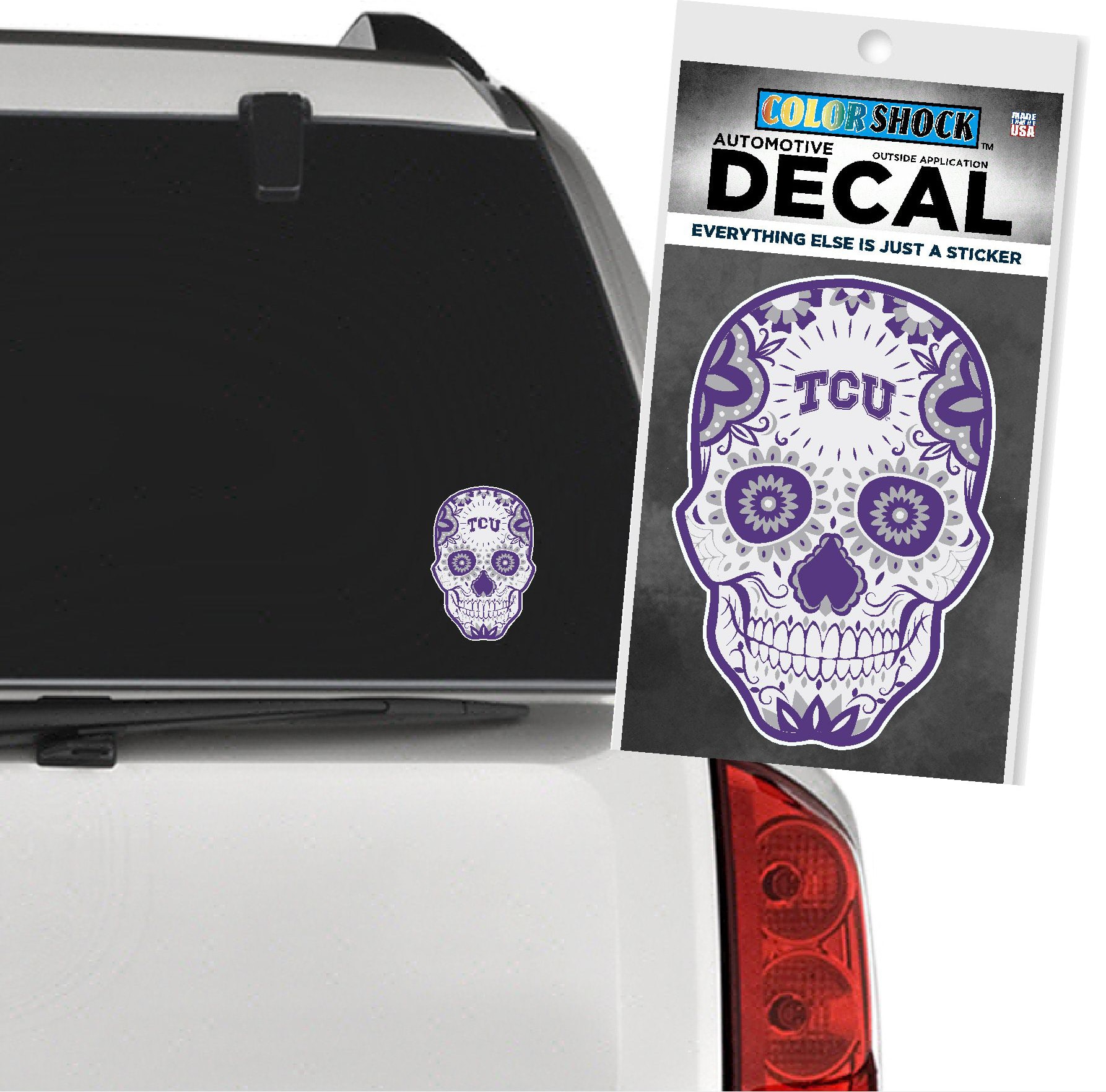 Texas Christian University Sugar Skull Decal
